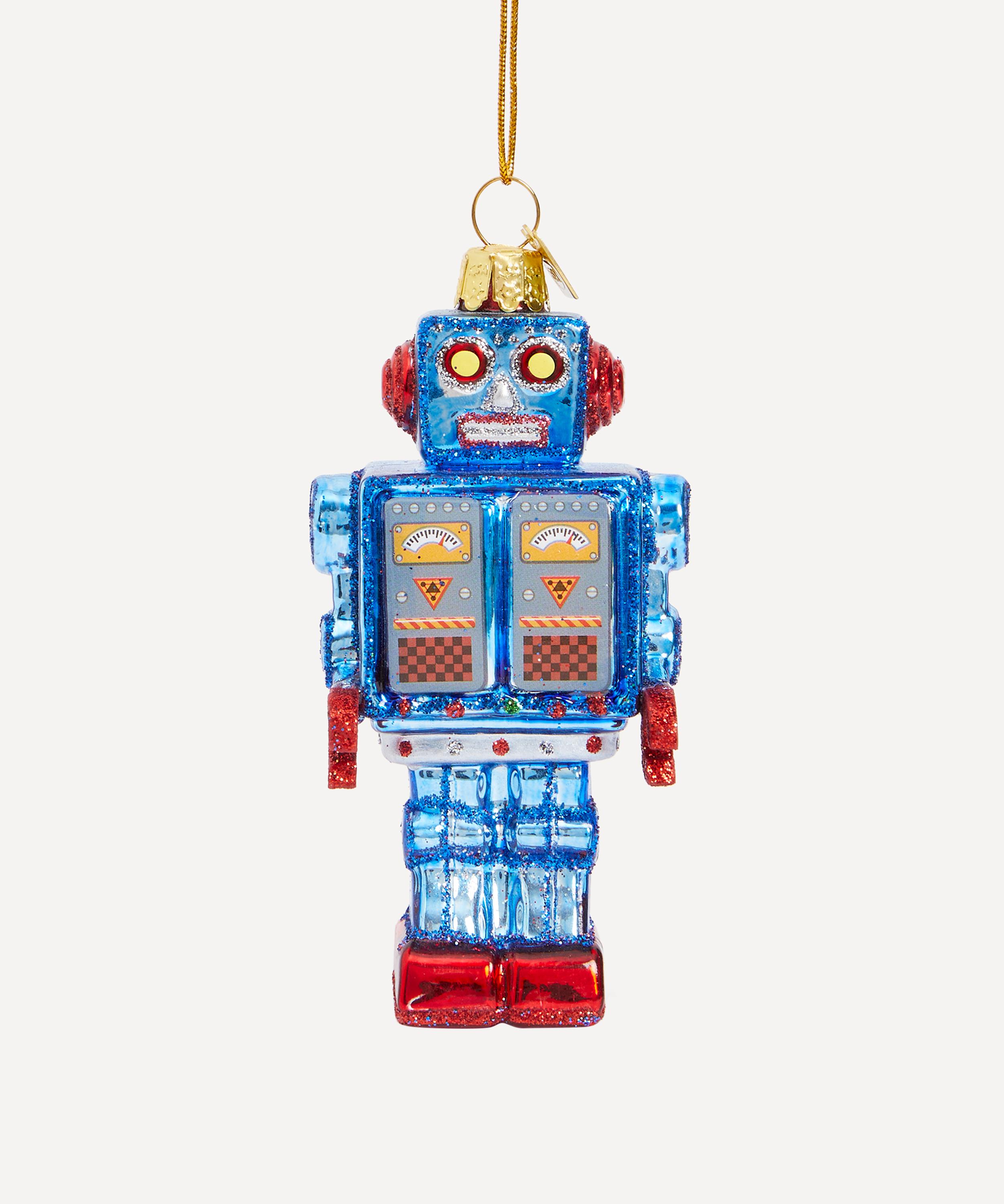 Christmas - Robot Glass Ornament image number 0