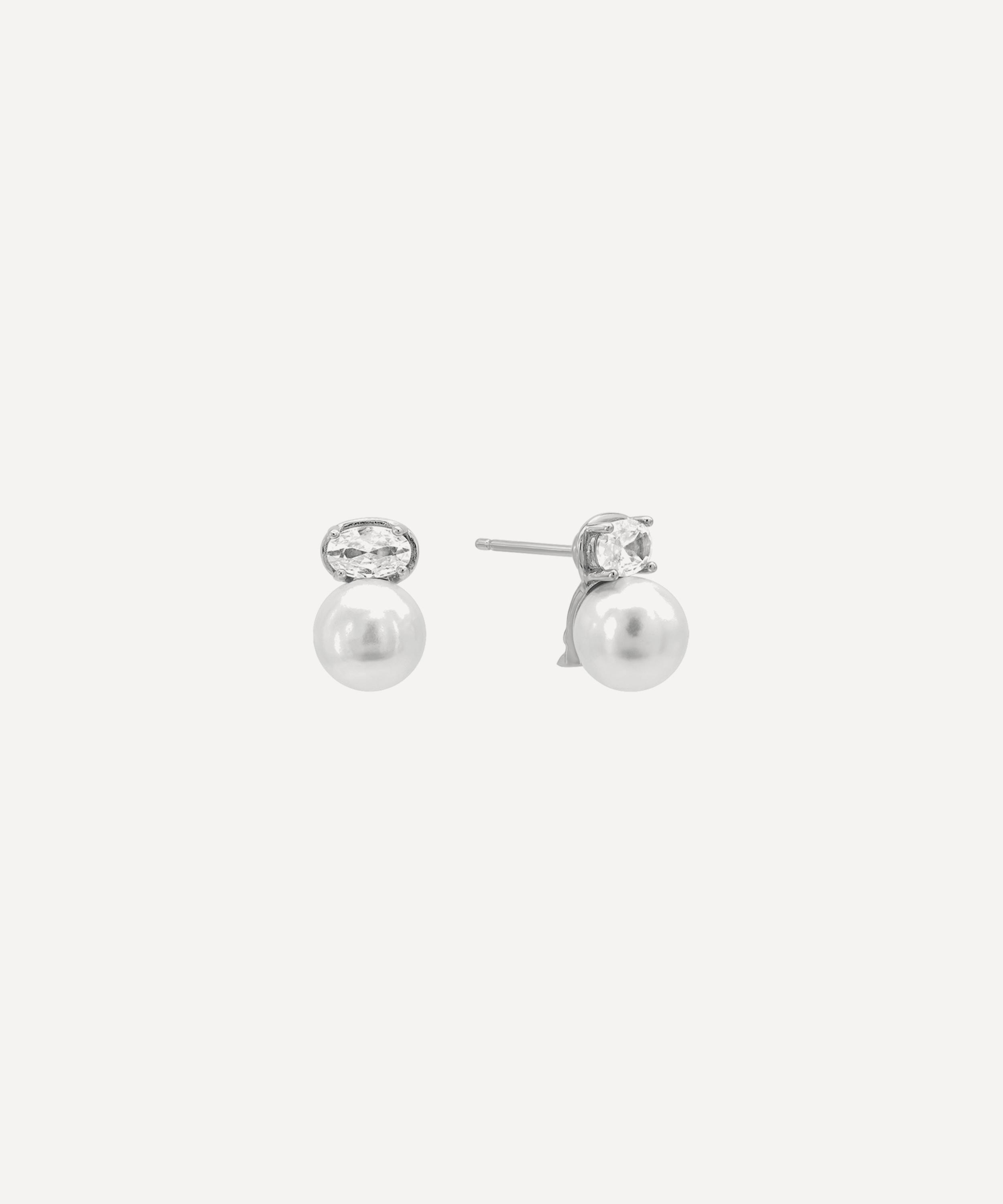 SHASHI - Sterling Silver Cleo Stud Earrings image number 0