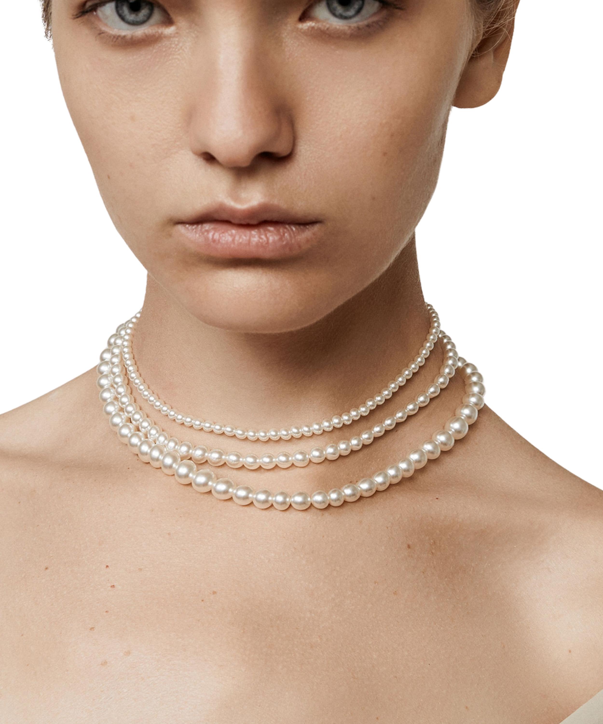 SHASHI - 14ct Gold-Plated Louise Pearl Necklace image number 0