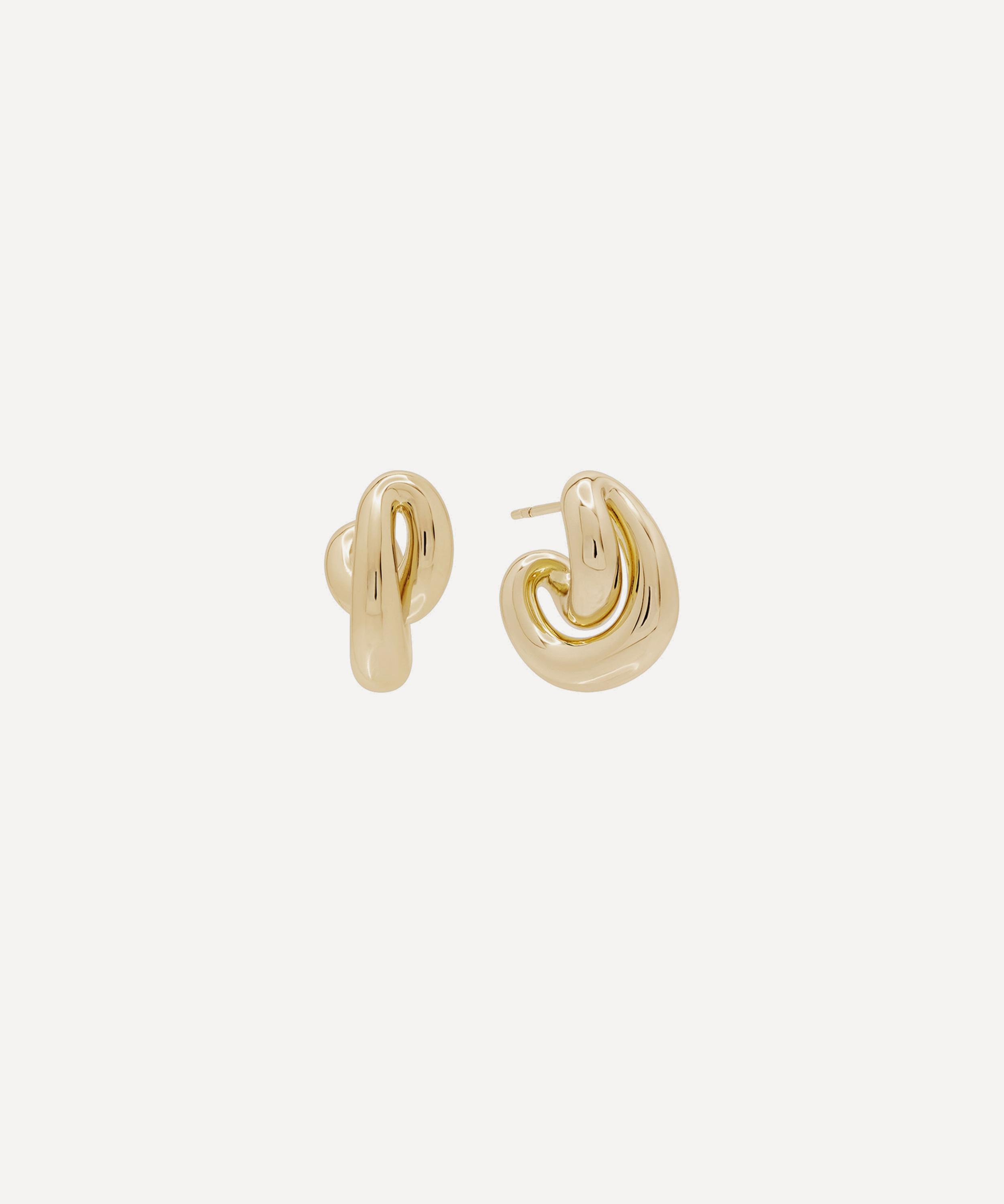 SHASHI - 14ct Gold-Plated Anderson Hoop Earrings