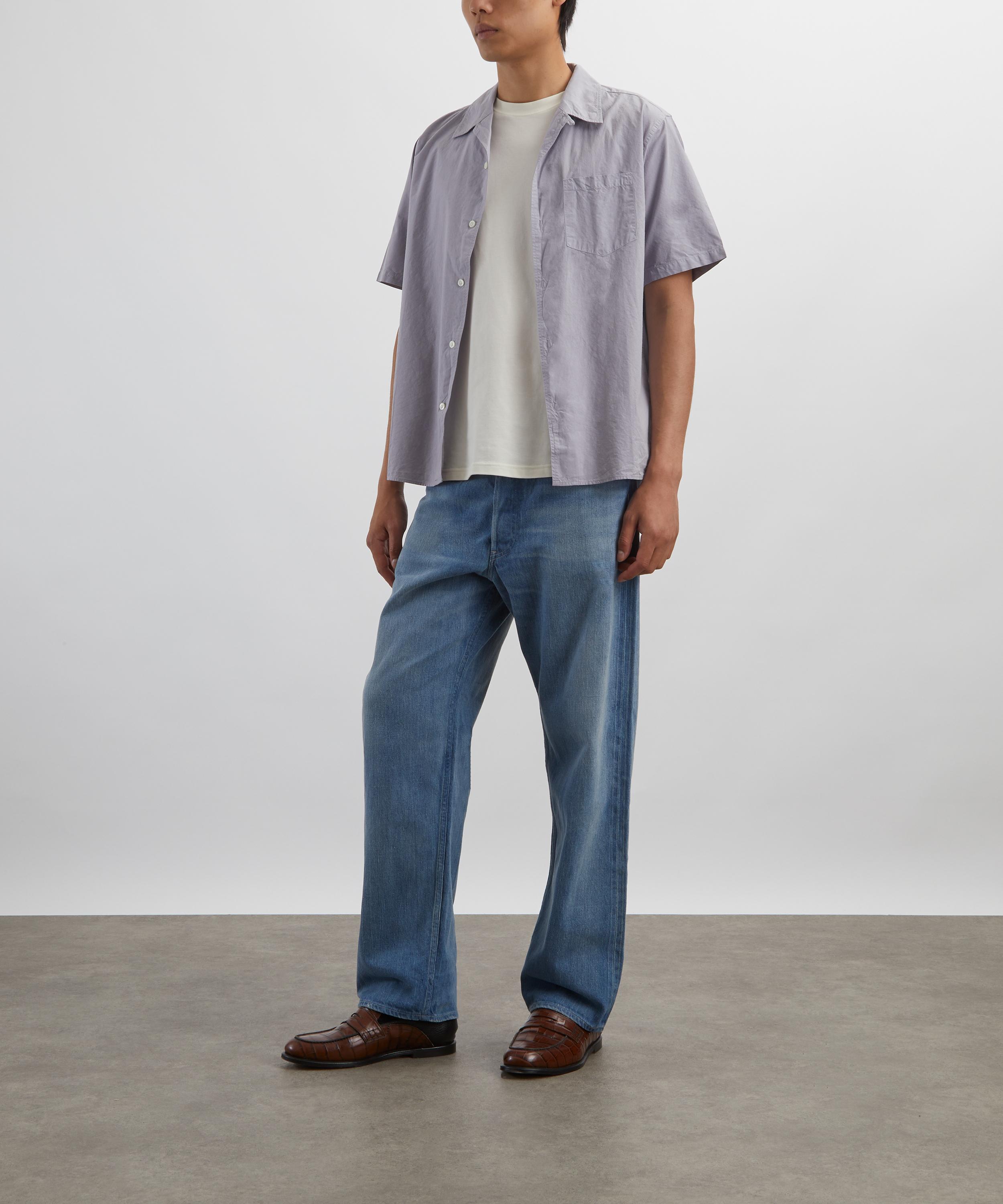 Auralee Selvedge Faded Light Indigo Denim Wide Jeans | Liberty