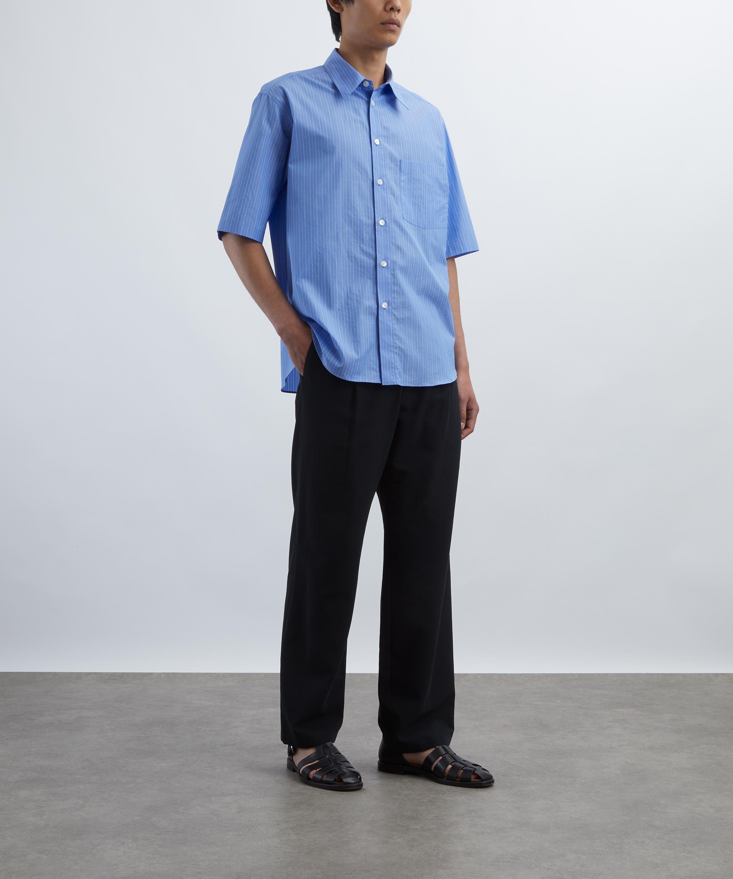 Auralee - Light Cotton Wool Viyella Slack Trousers image number 1