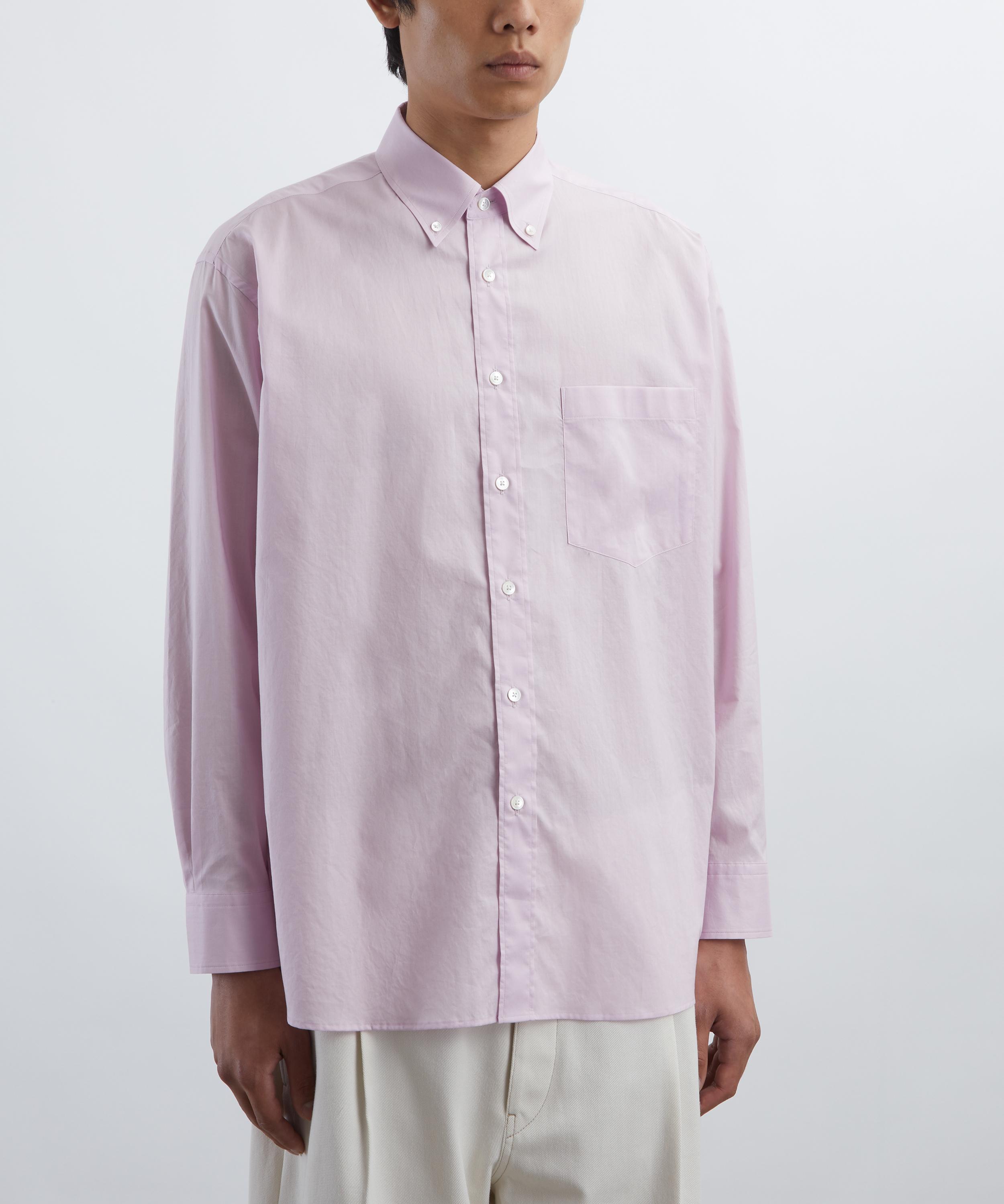 Auralee - Light Pink Washed Finx Typewriter Button-Down Shirt image number 2