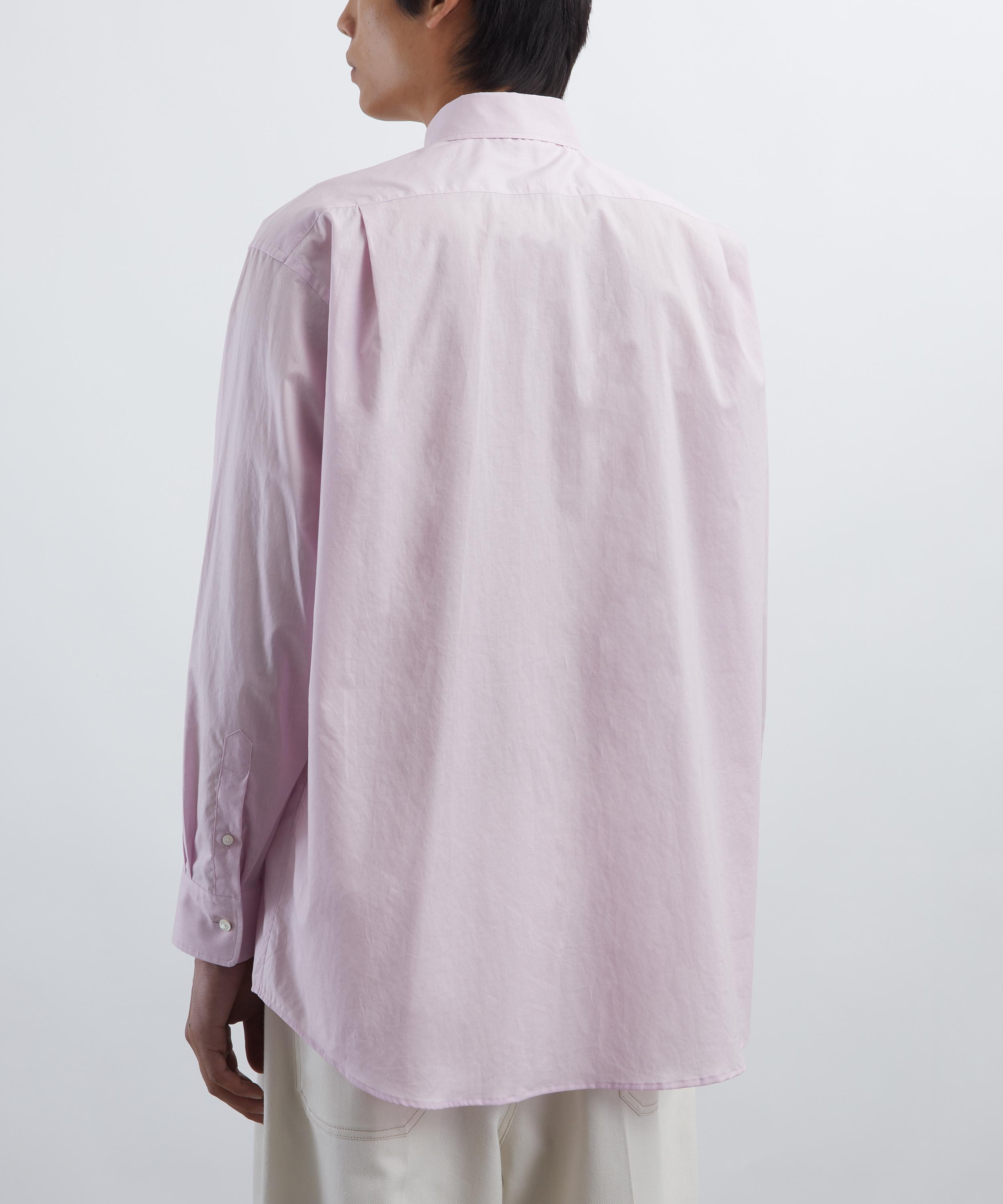 Auralee - Light Pink Washed Finx Typewriter Button-Down Shirt image number 3