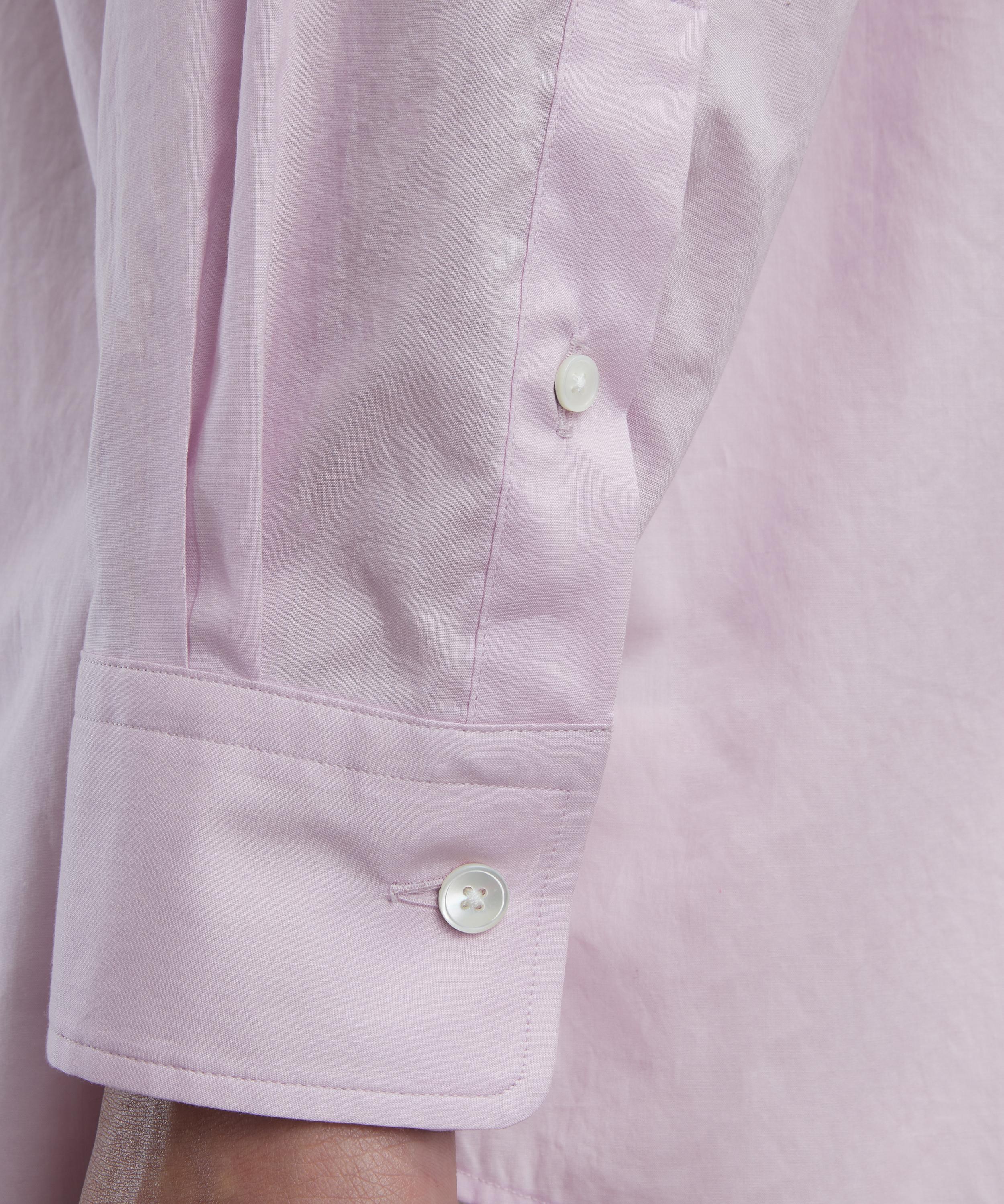 Auralee - Light Pink Washed Finx Typewriter Button-Down Shirt image number 4