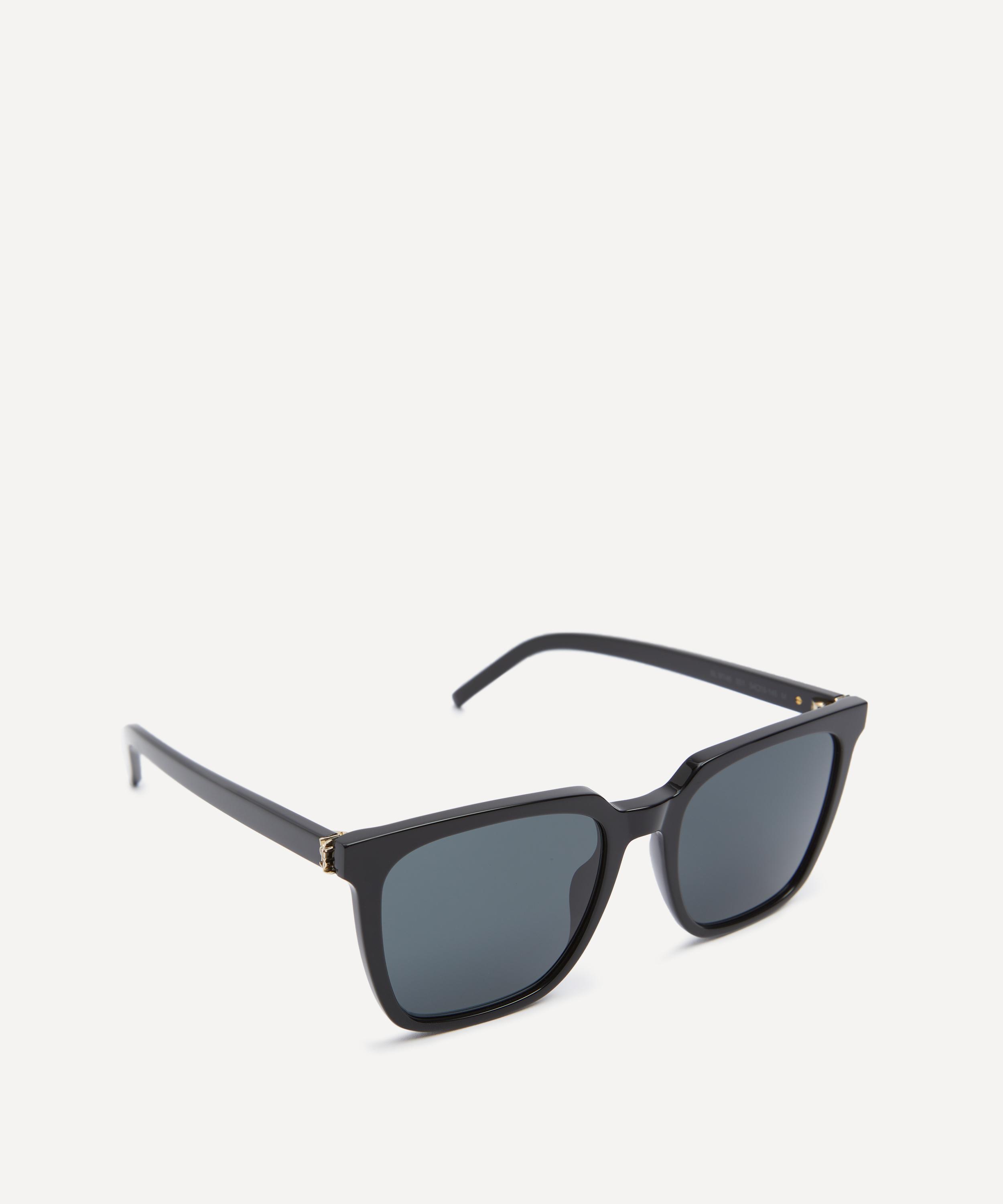 Saint Laurent - Black Square Acetate Sunglasses image number 1