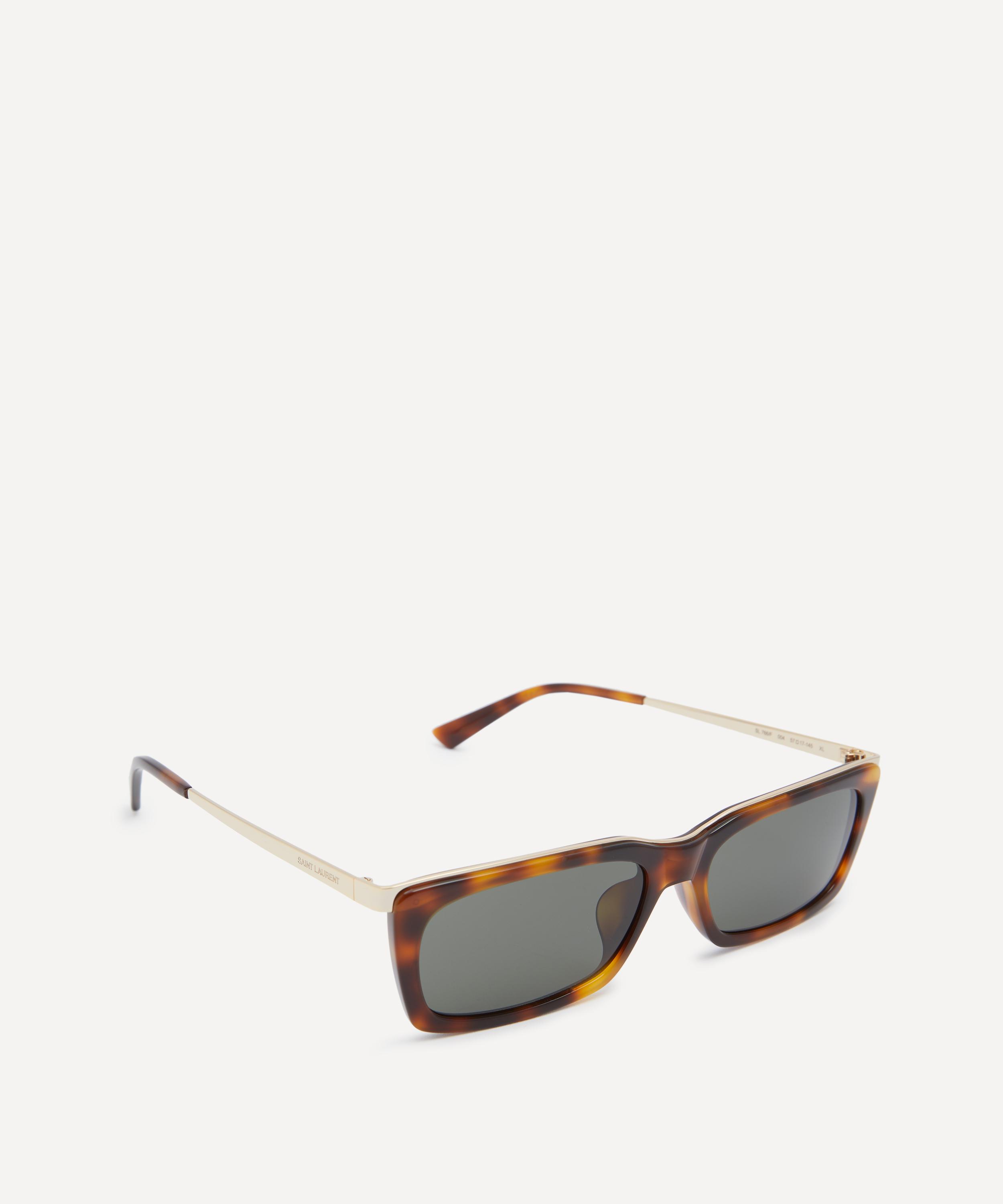 Saint Laurent - Havana Square Combination Sunglasses image number 1