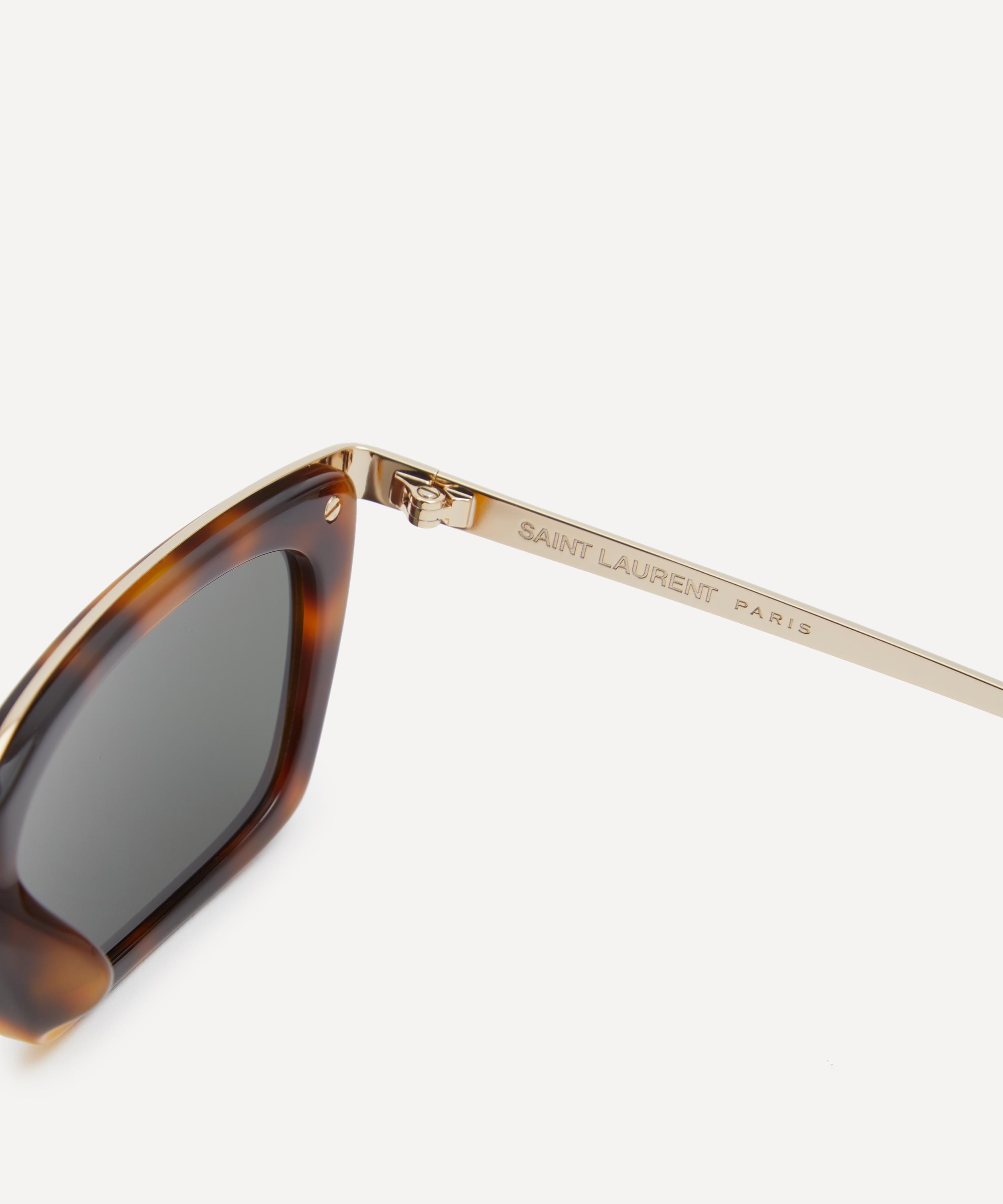 Saint Laurent - Havana Square Combination Sunglasses image number 2