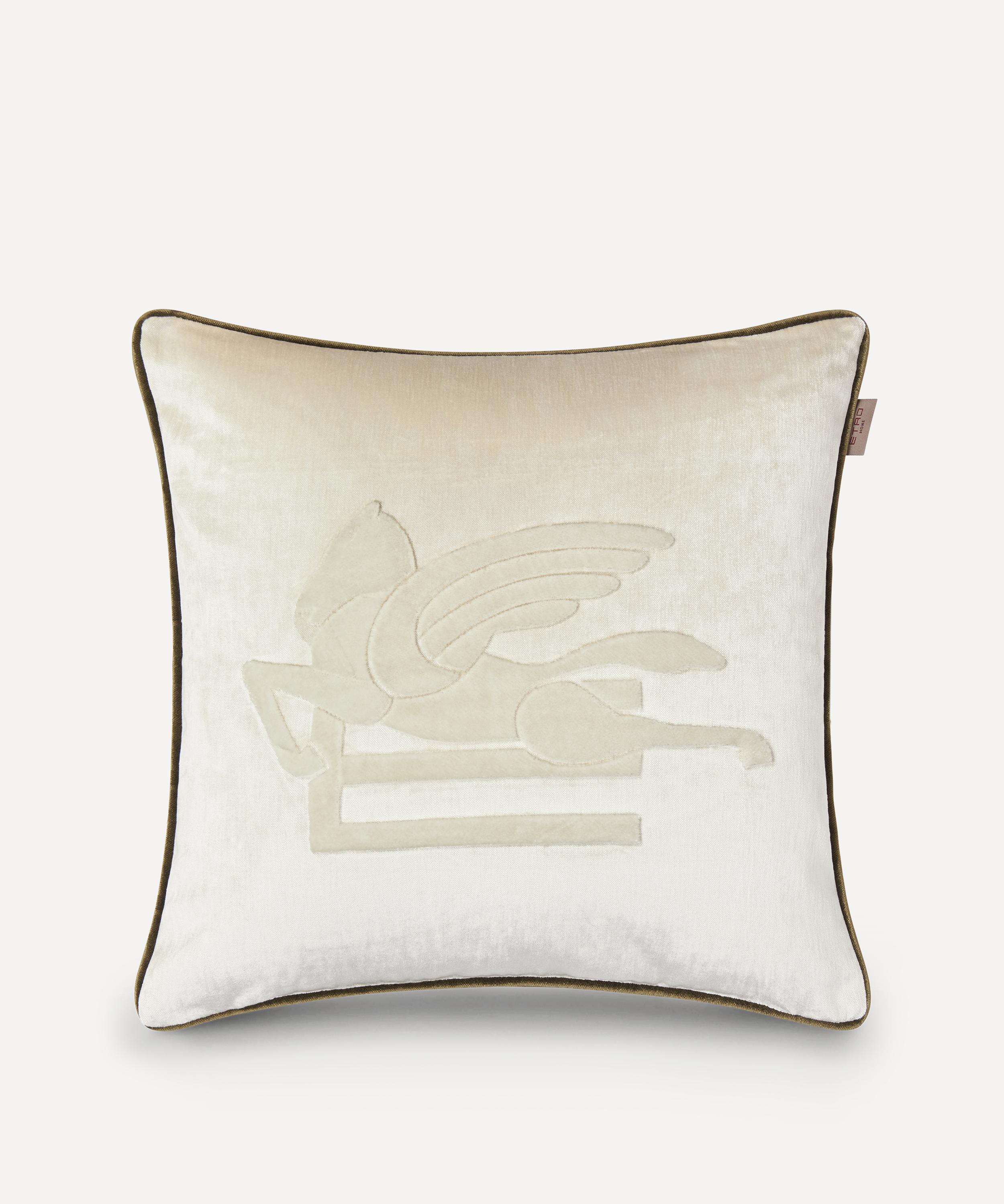 Etro - Pegaso Embroidered Cushion and Cord image number 0