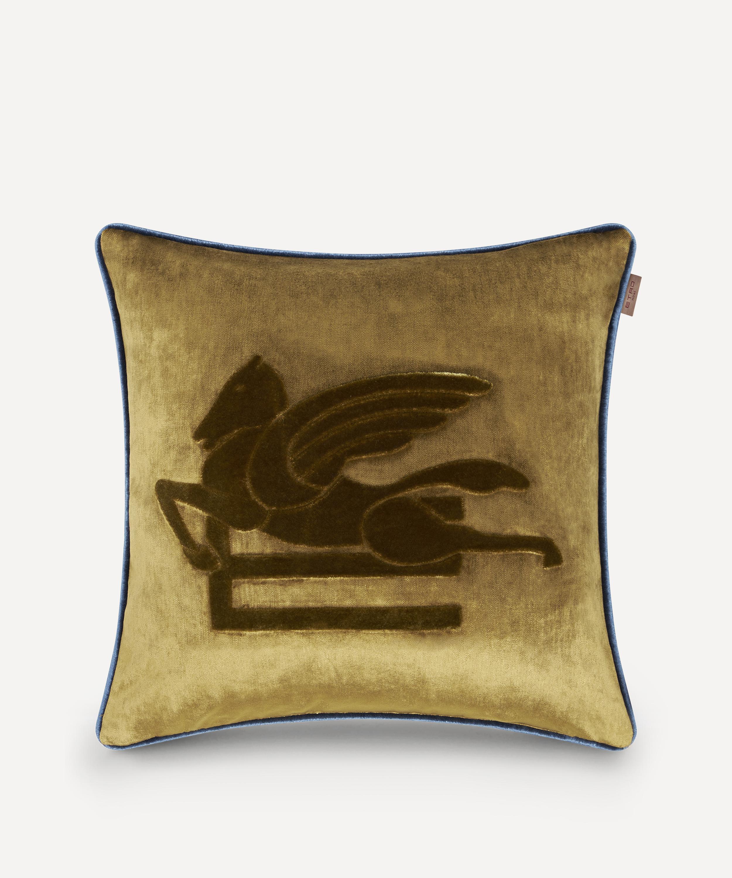 Etro - Pegaso Embroidered Cushion and Cord image number 0