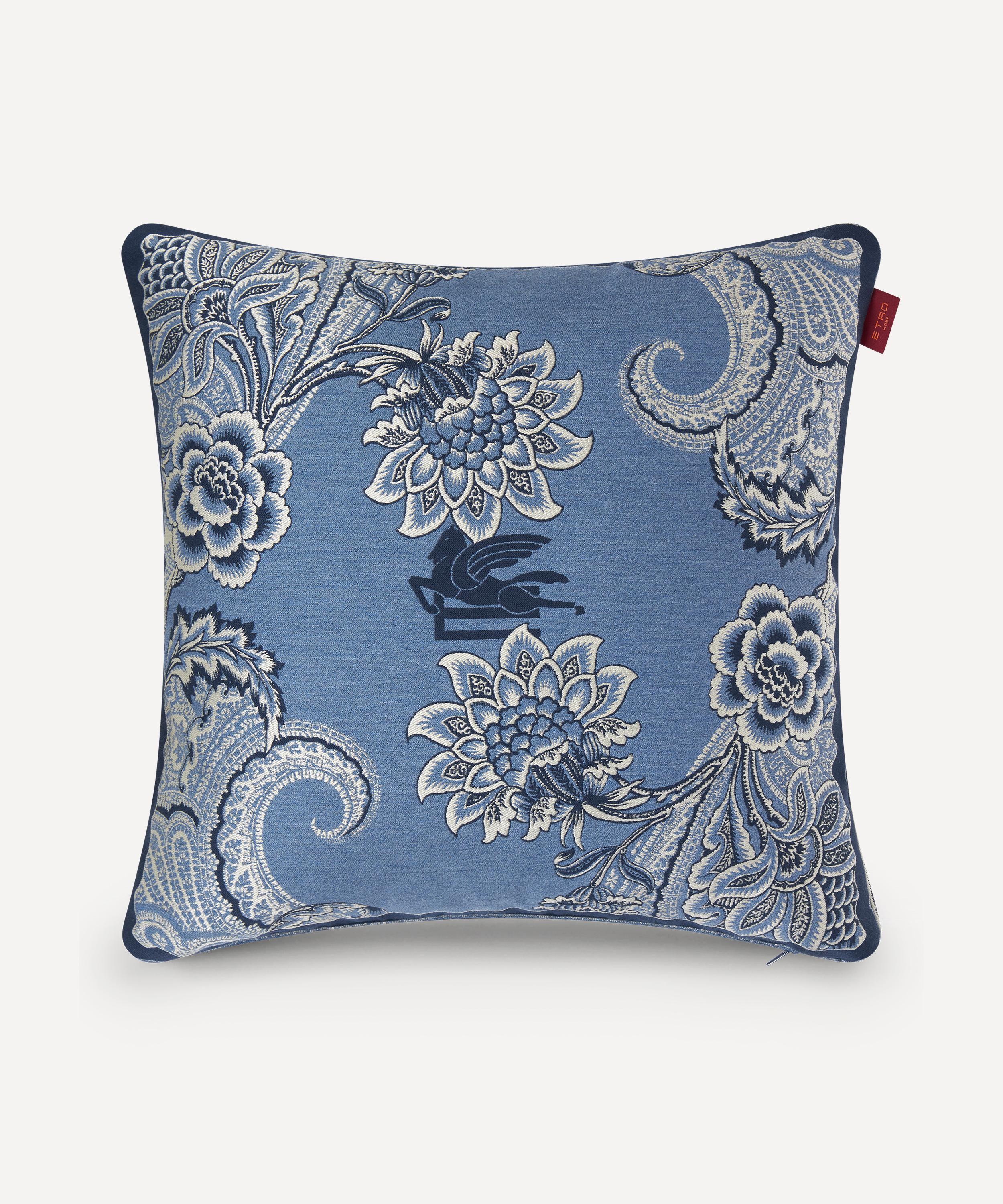 Etro - Bloom Blue Cushion image number 1