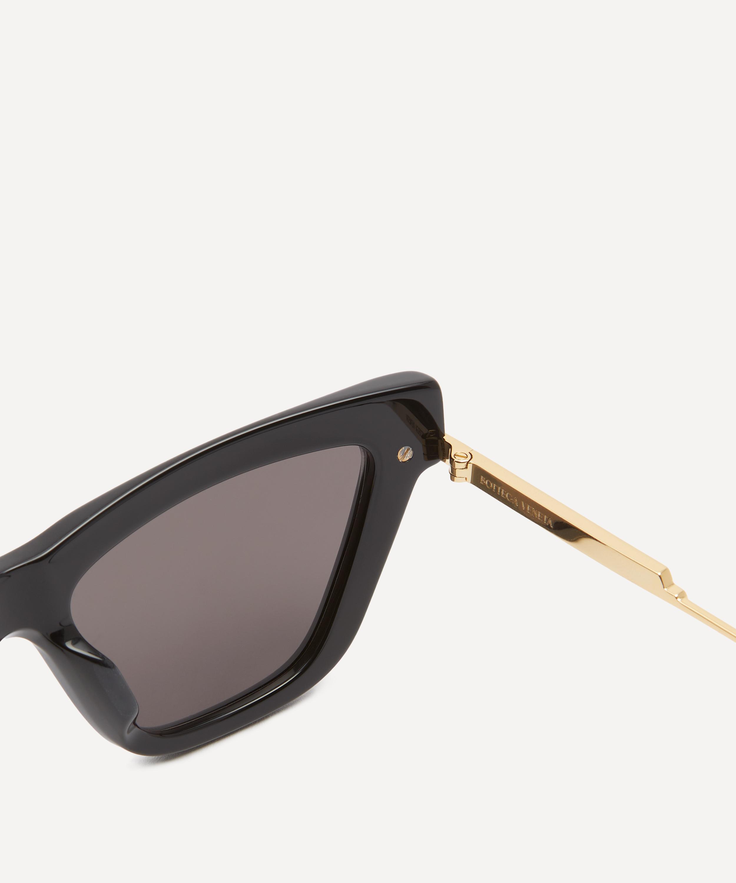 Bottega Veneta - Black Acetate Cat-Eye Sunglasses image number 2