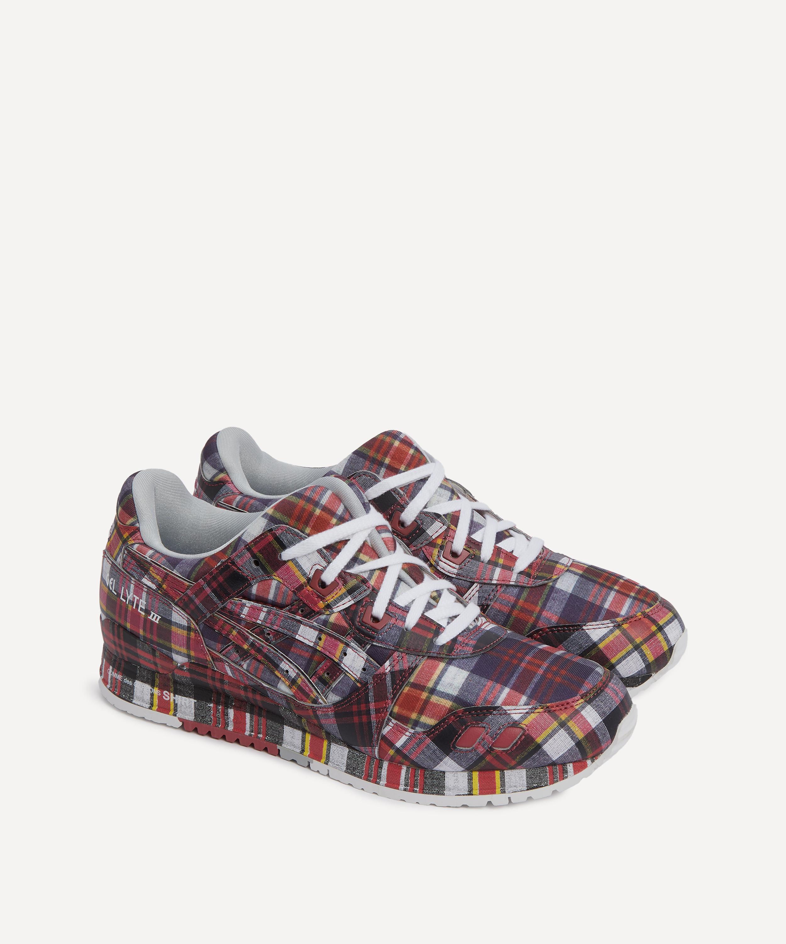 Comme des Garçons Shirt - x Asics Men's GEL-LYTE III 07 Red Check Trainers