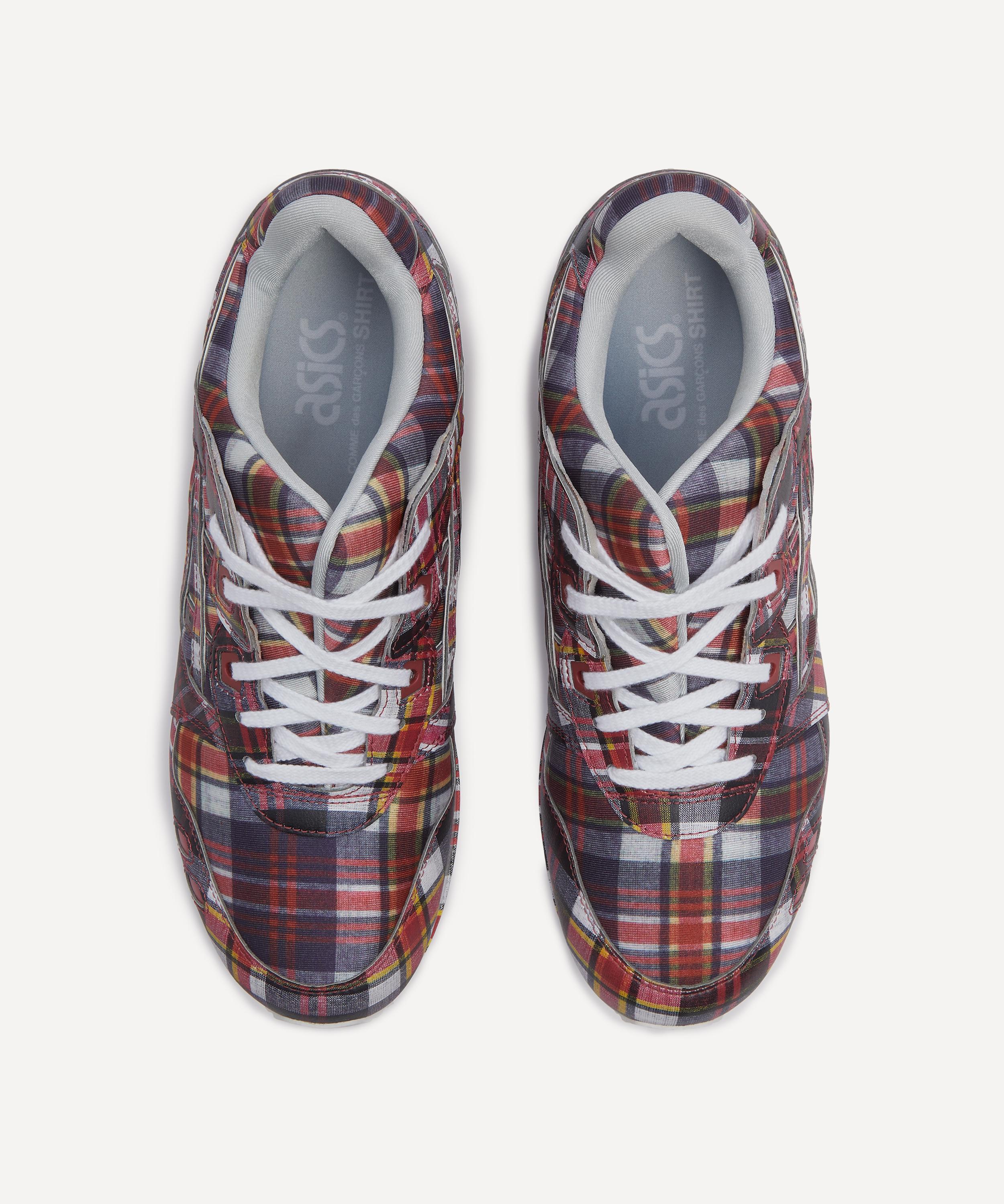 Comme des Garçons Shirt - x Asics Men's GEL-LYTE III 07 Red Check Trainers image number 2