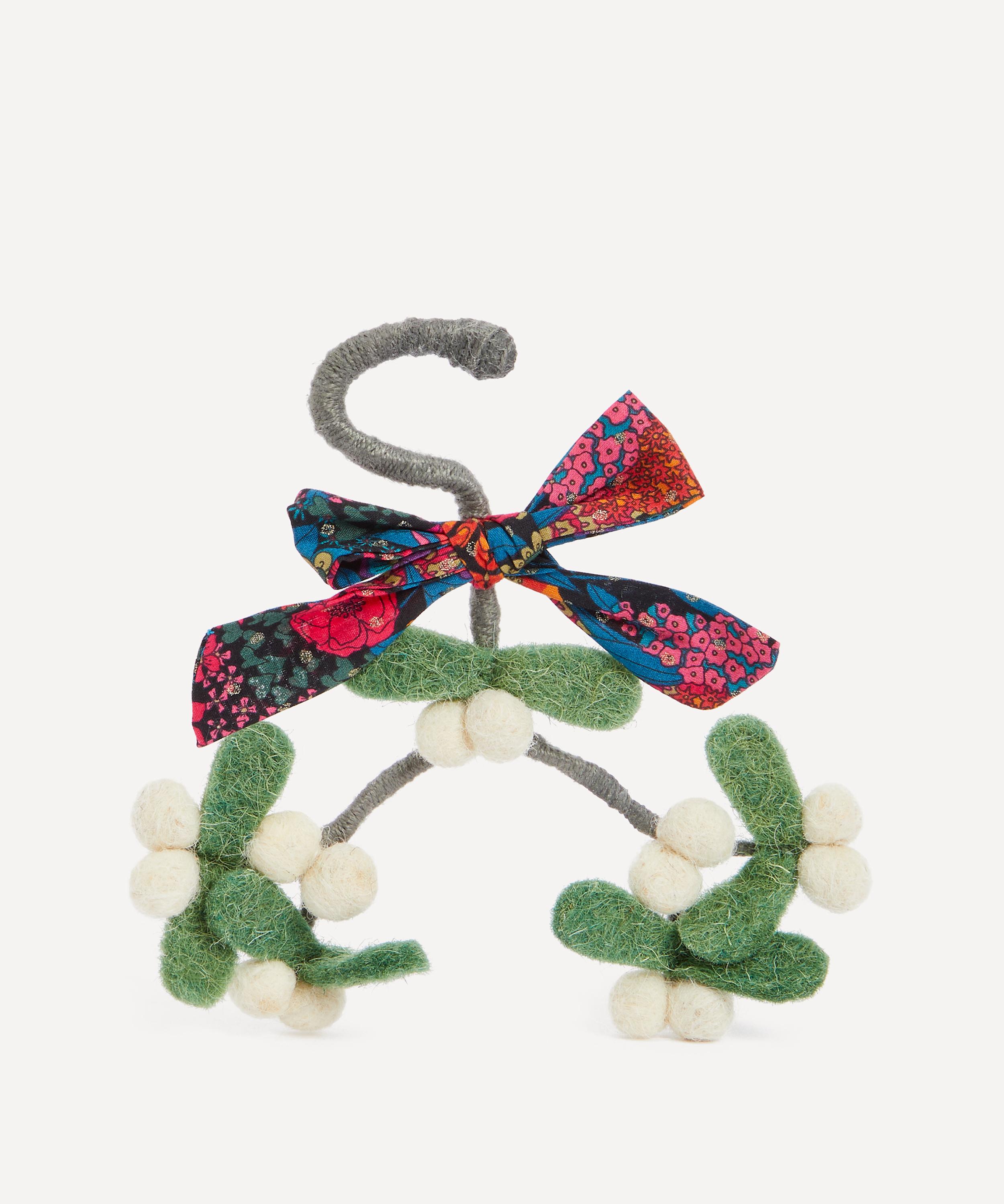 Christmas - Mini Mistletoe Hanger with Bow Ornament image number 0