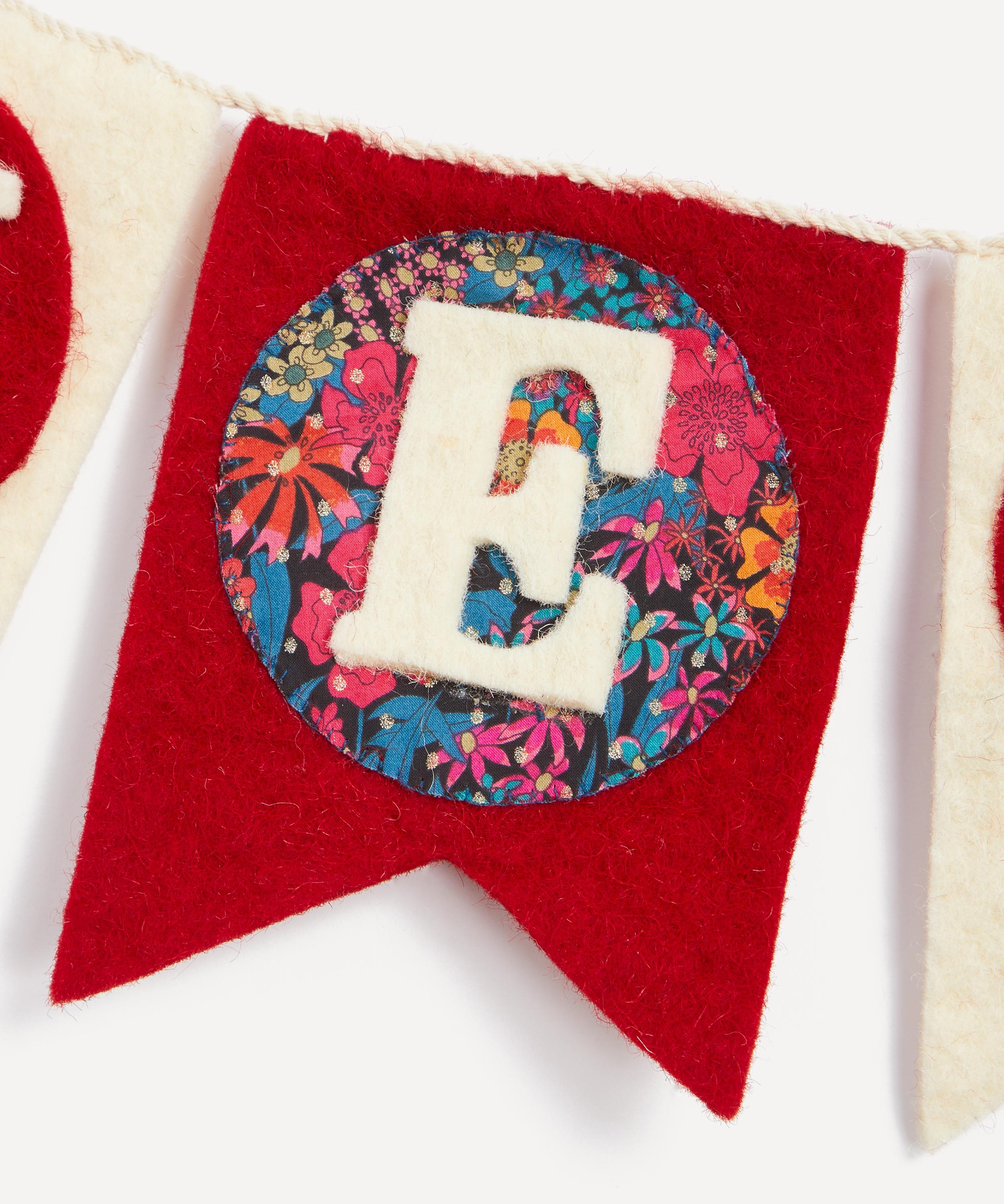 Christmas - Merry Christmas Liberty Fabric Felt Garland image number 1
