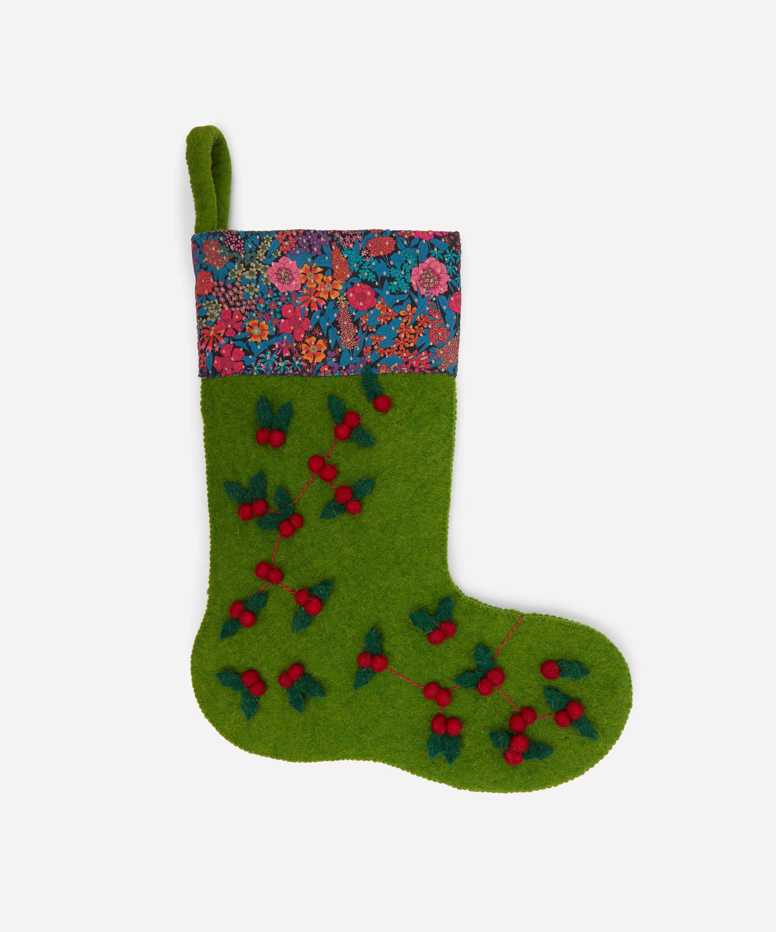 Christmas - Holly Christmas Felt Stocking image number 0