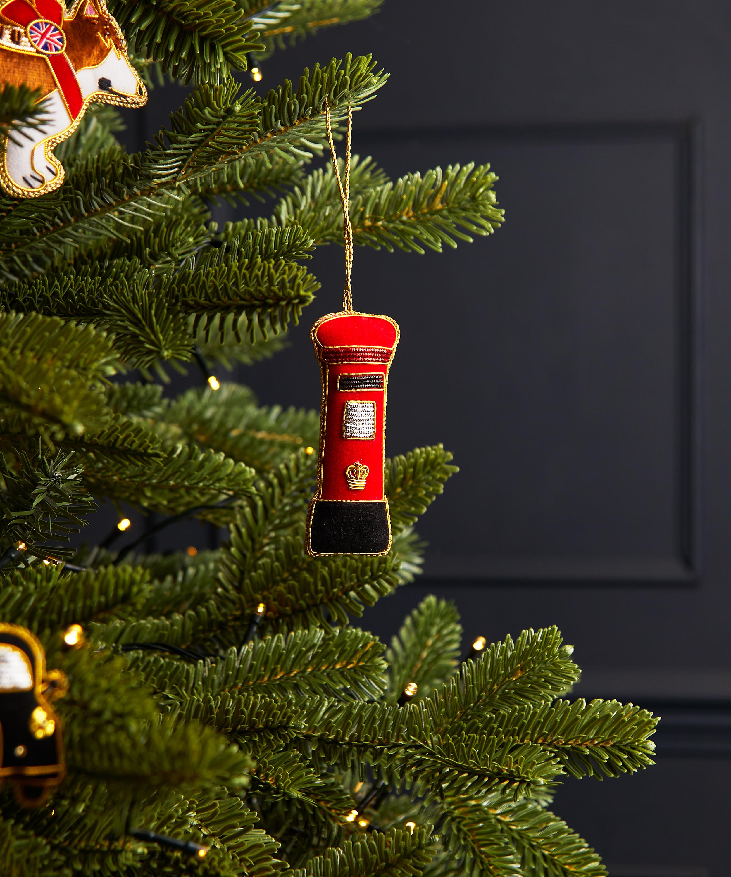 Christmas - London Post Box Fabric Ornament image number 1