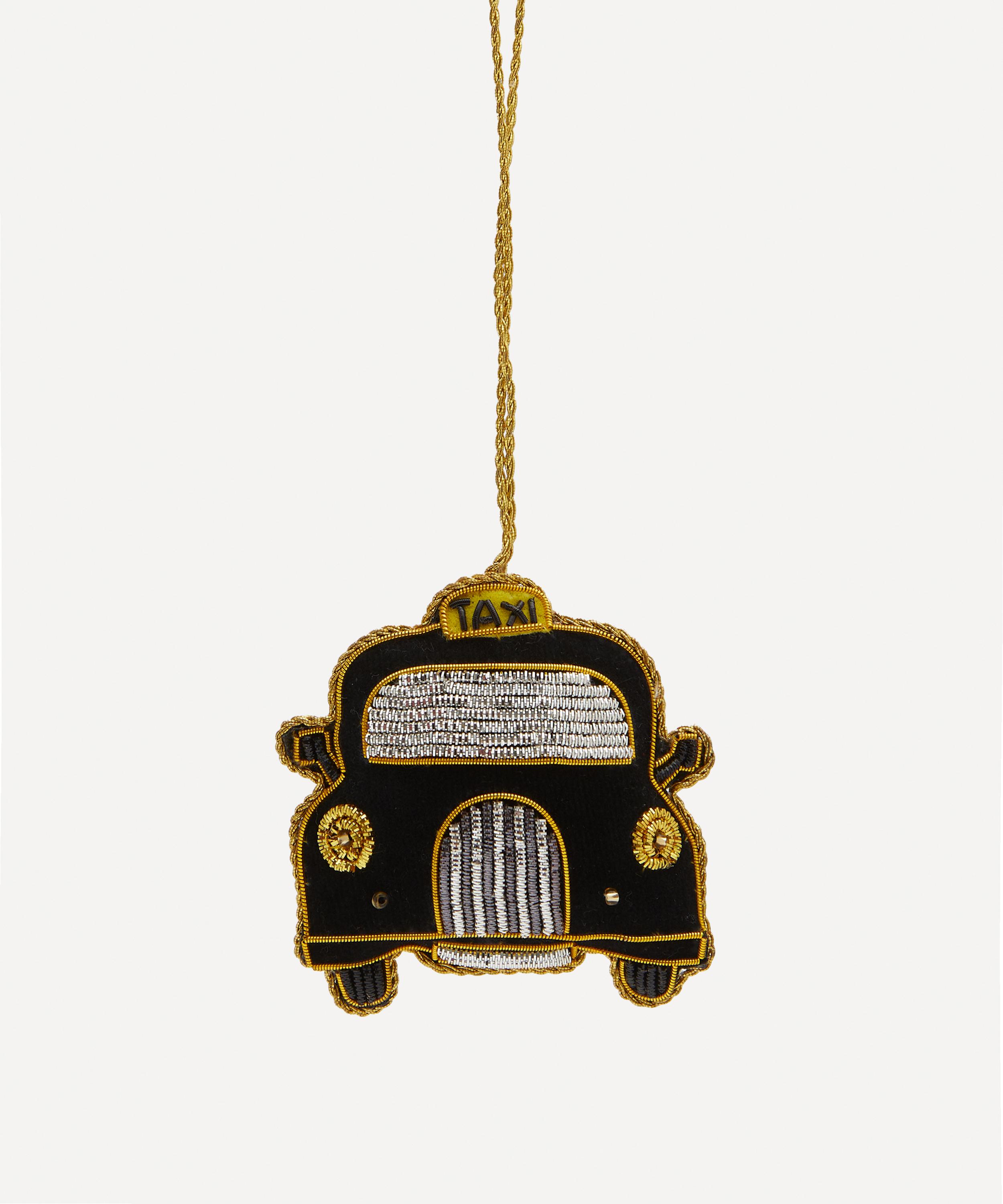 Christmas - London Black Cab Fabric Ornament image number 0