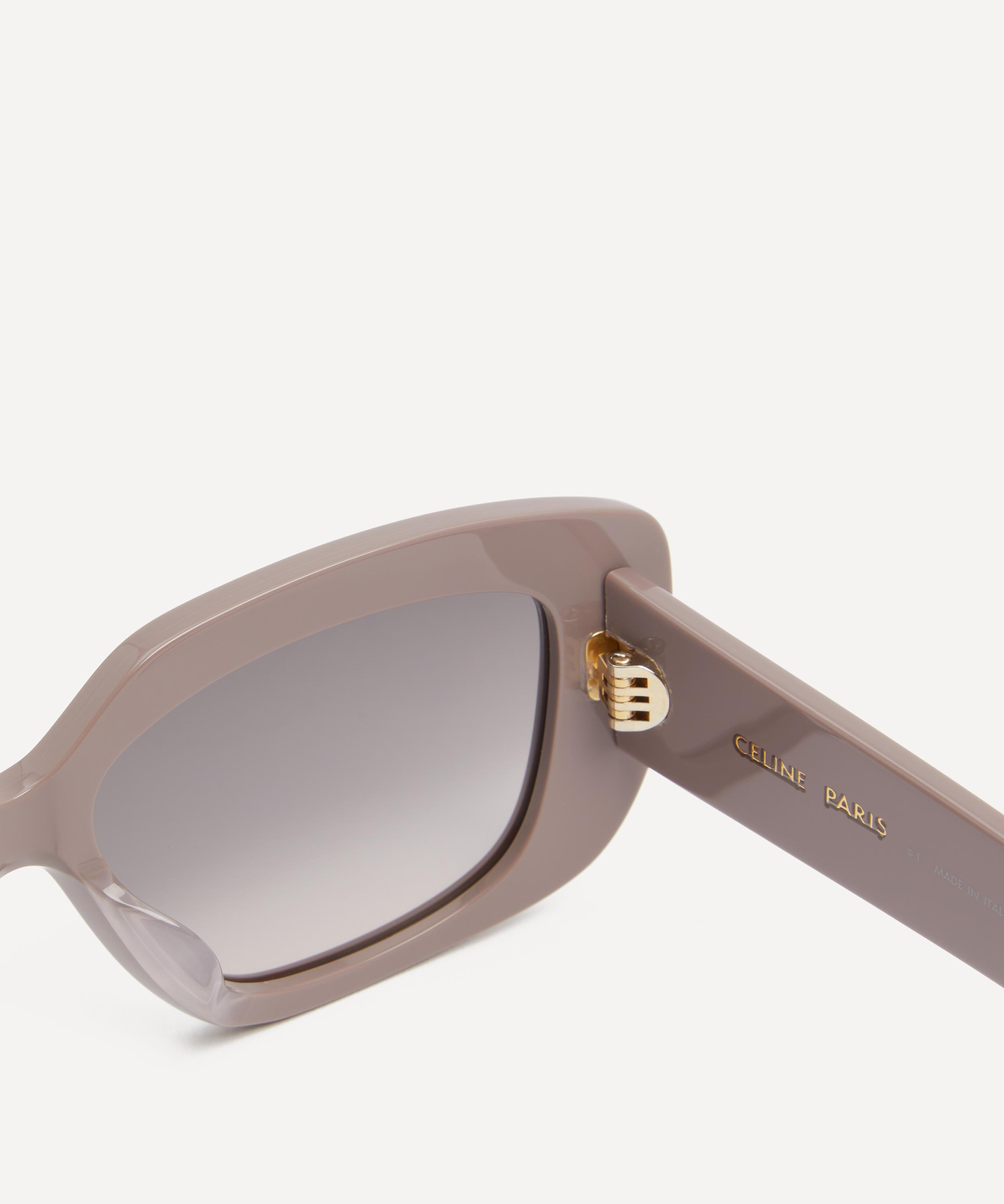 Celine - Triomphe Chunky Rectangular Sunglasses image number 2