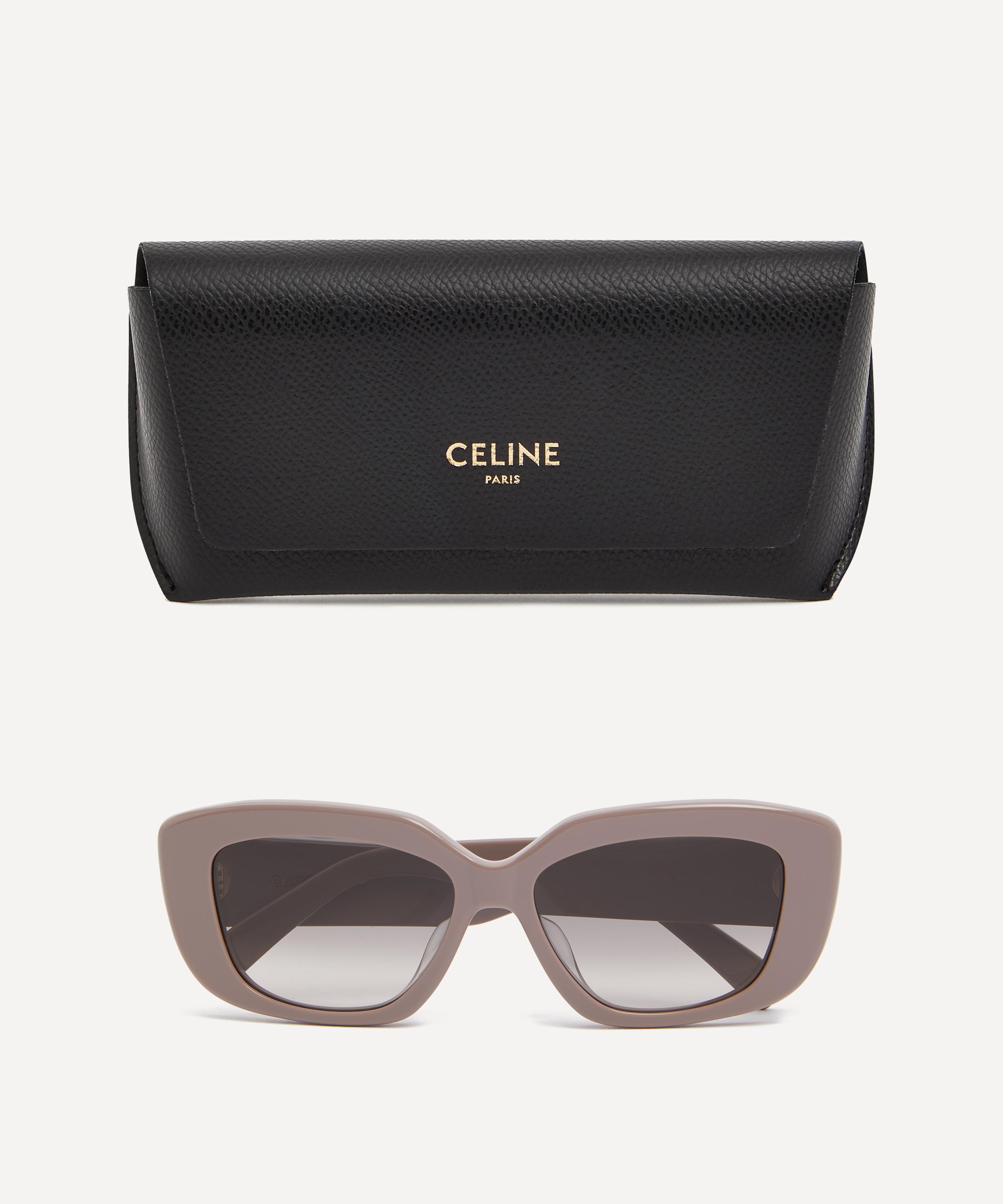 Celine - Triomphe Chunky Rectangular Sunglasses image number 3
