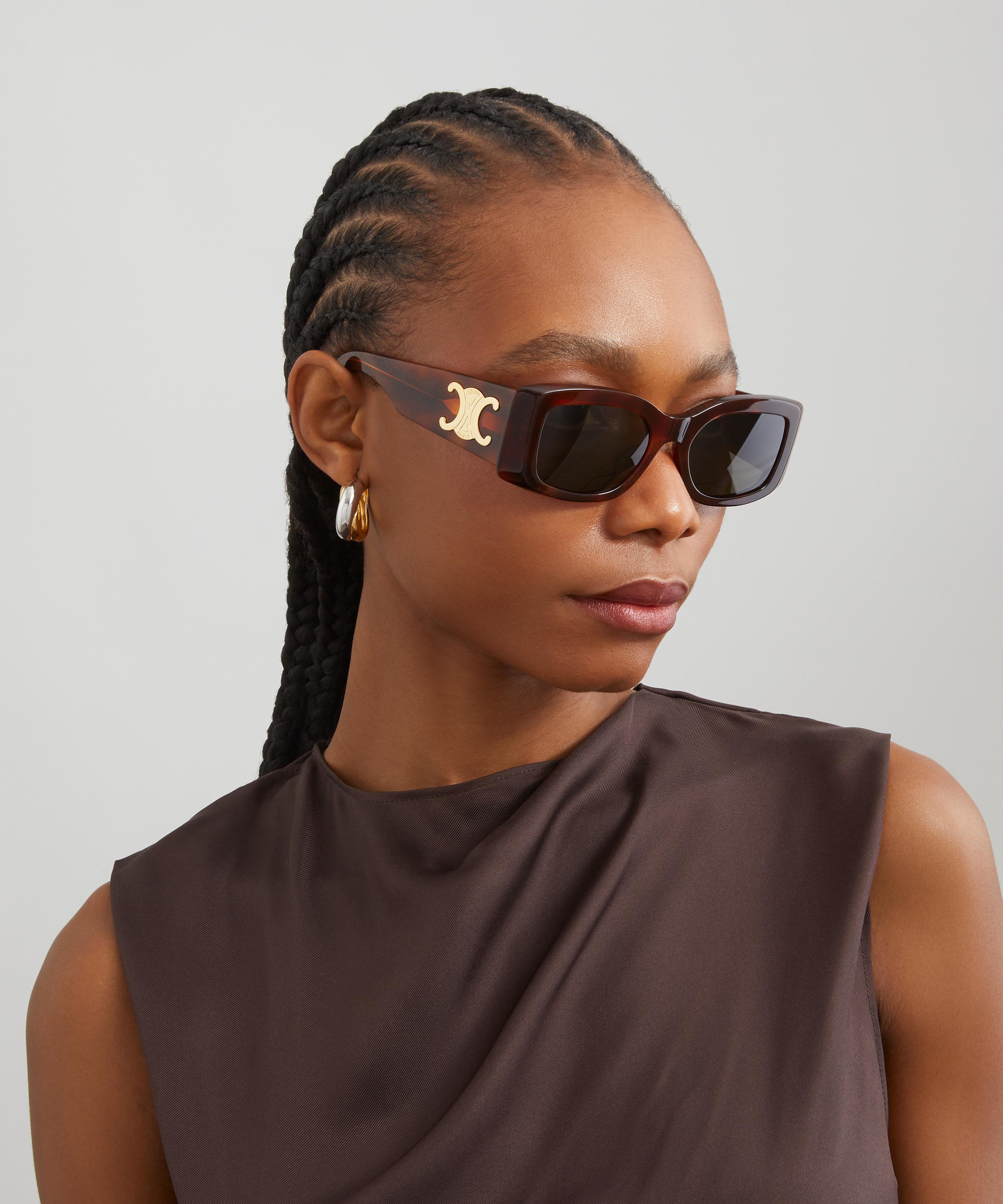 Celine - Triomphe Chunky Rectangular Sunglasses image number 1