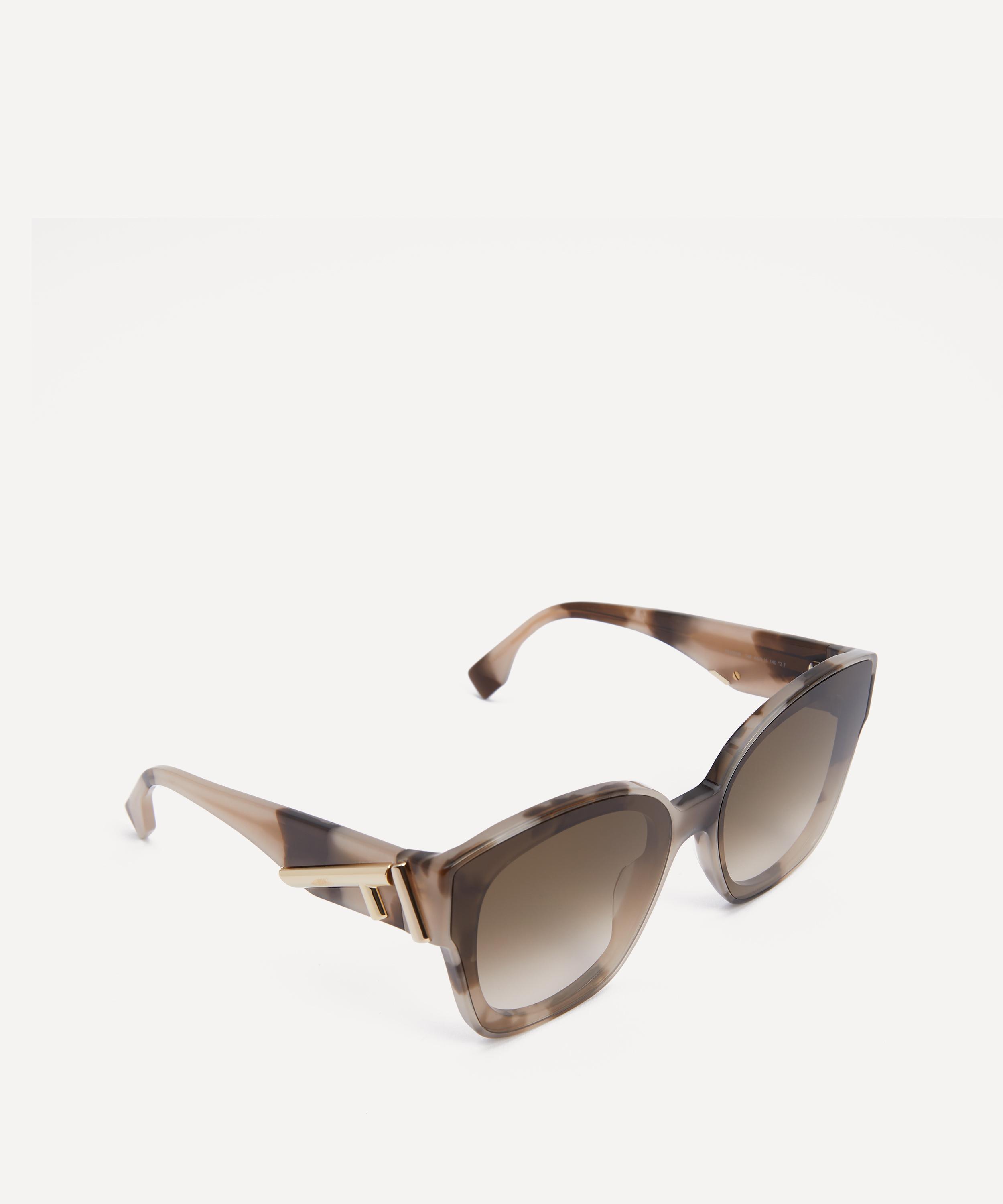 Fendi - Oversized Havana Square Sunglasses image number 1