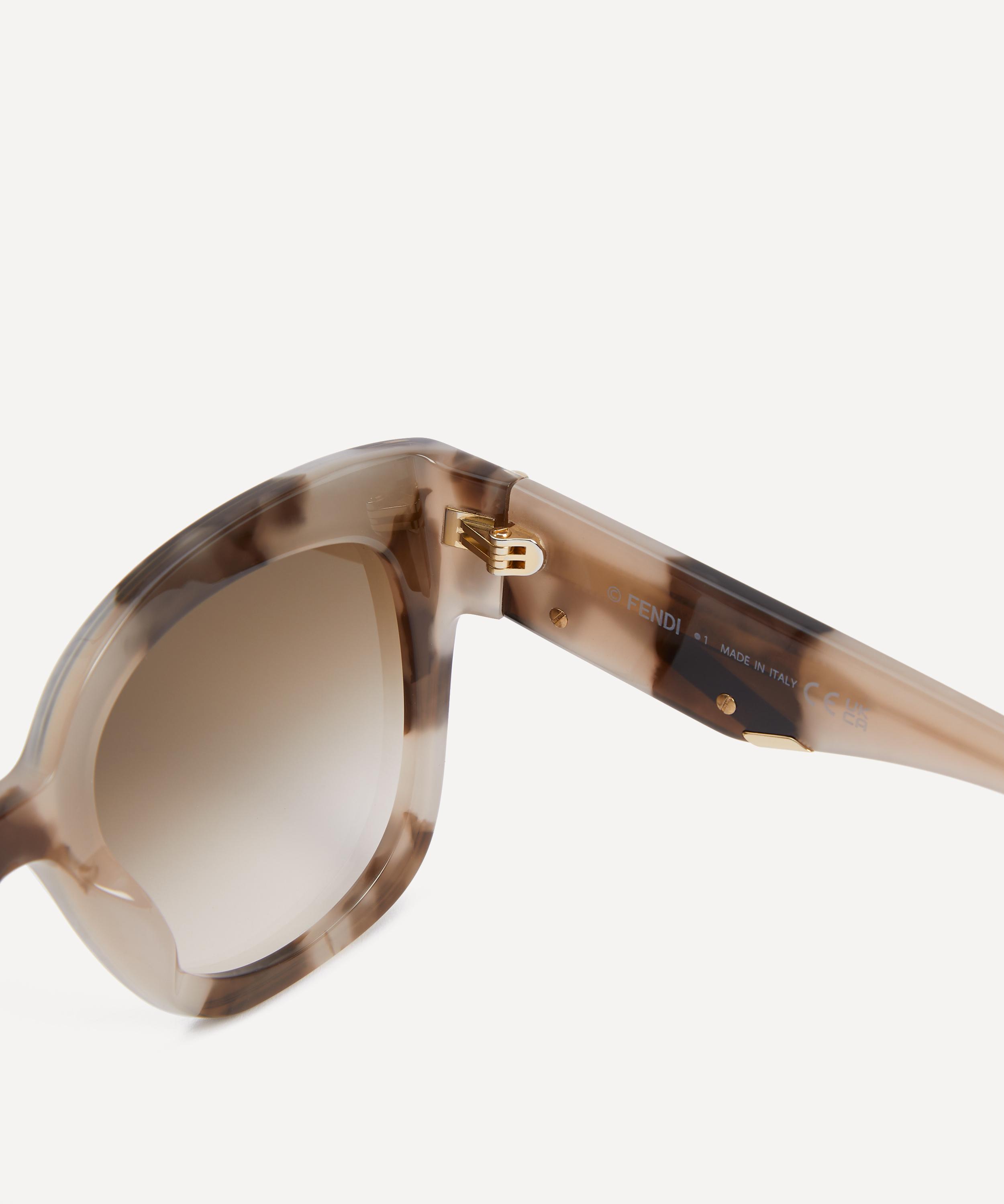 Fendi - Oversized Havana Square Sunglasses image number 2