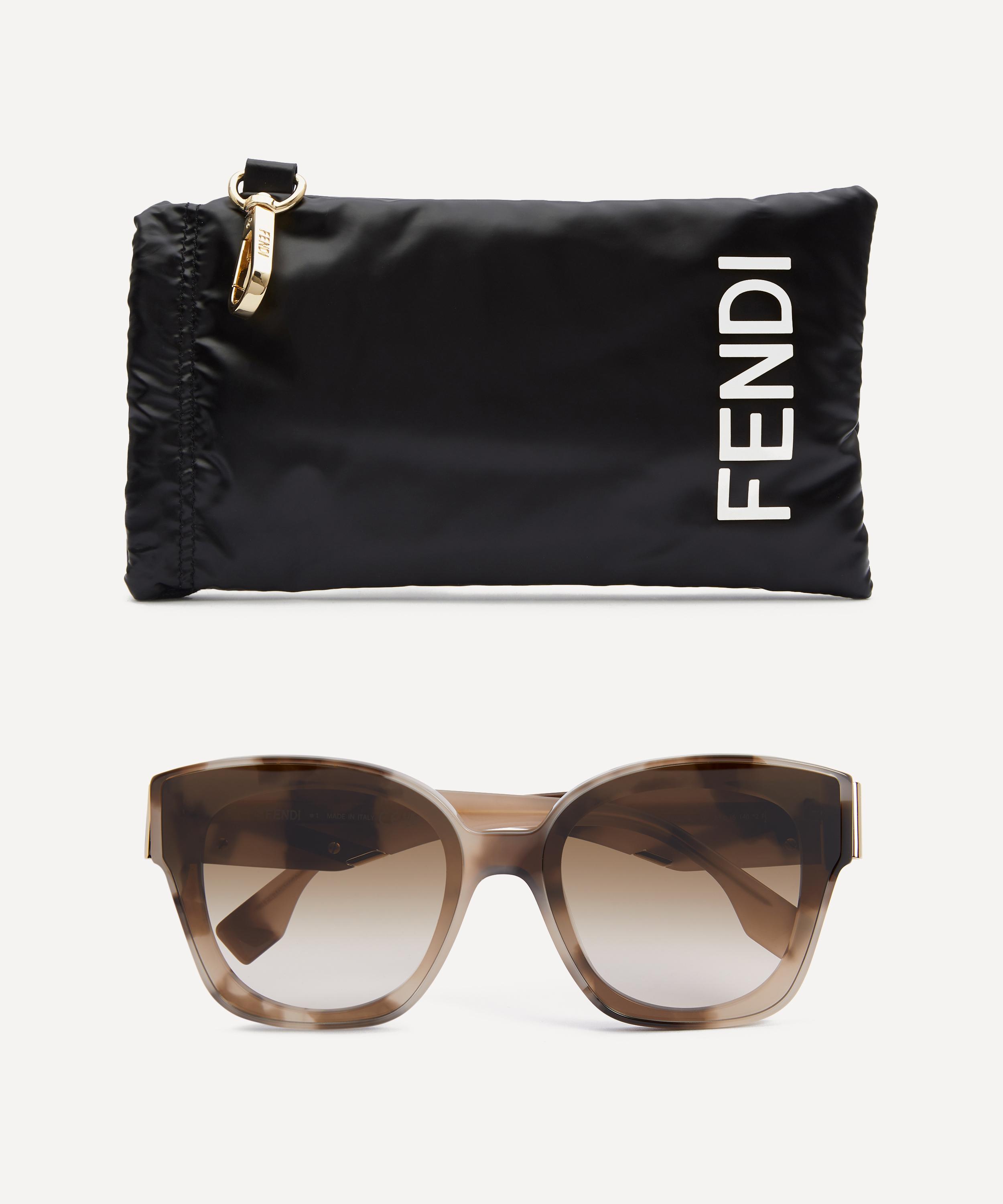 Fendi - Oversized Havana Square Sunglasses image number 3