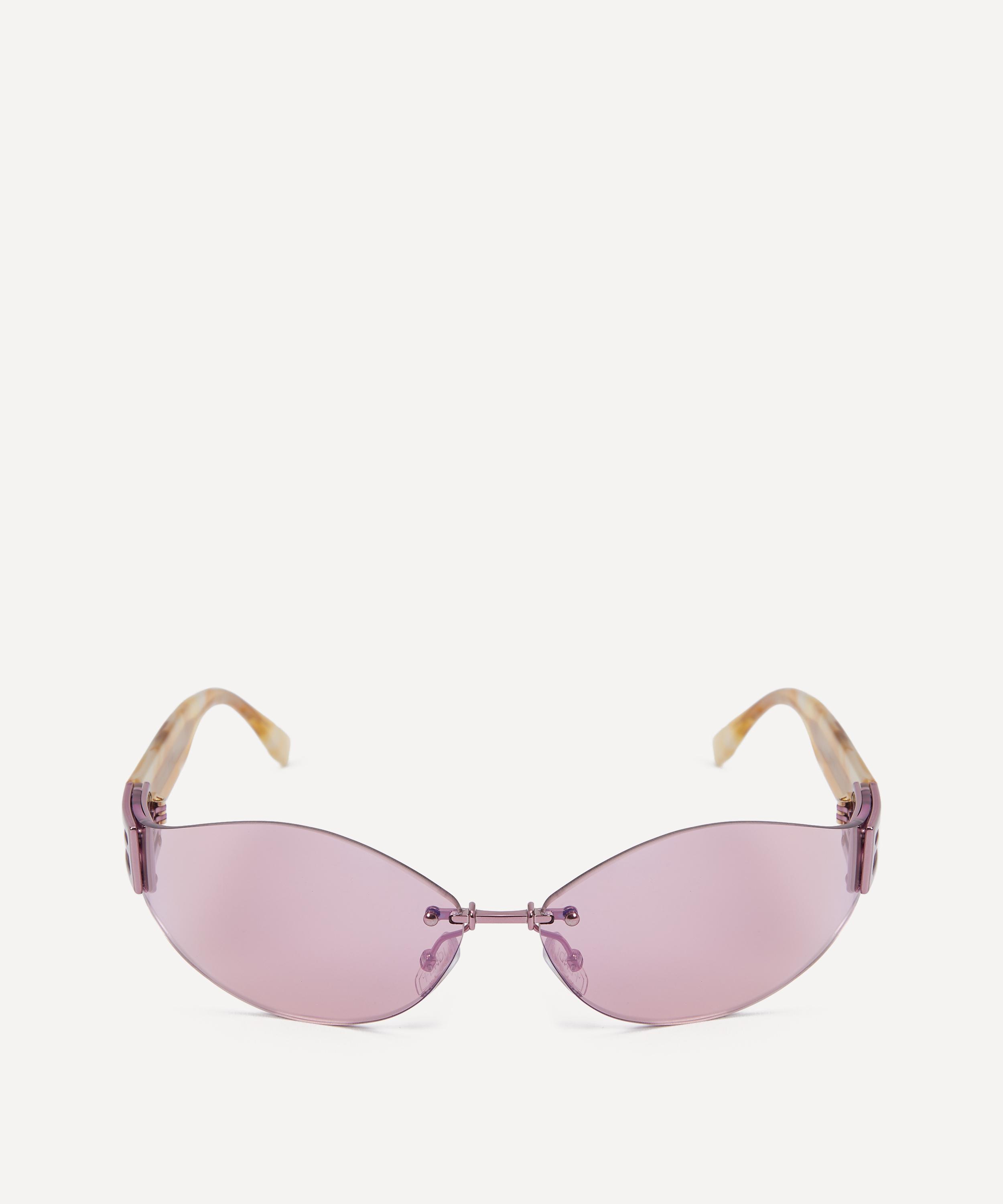 Fendi - Baguette Rose Acetate Sunglasses image number 0