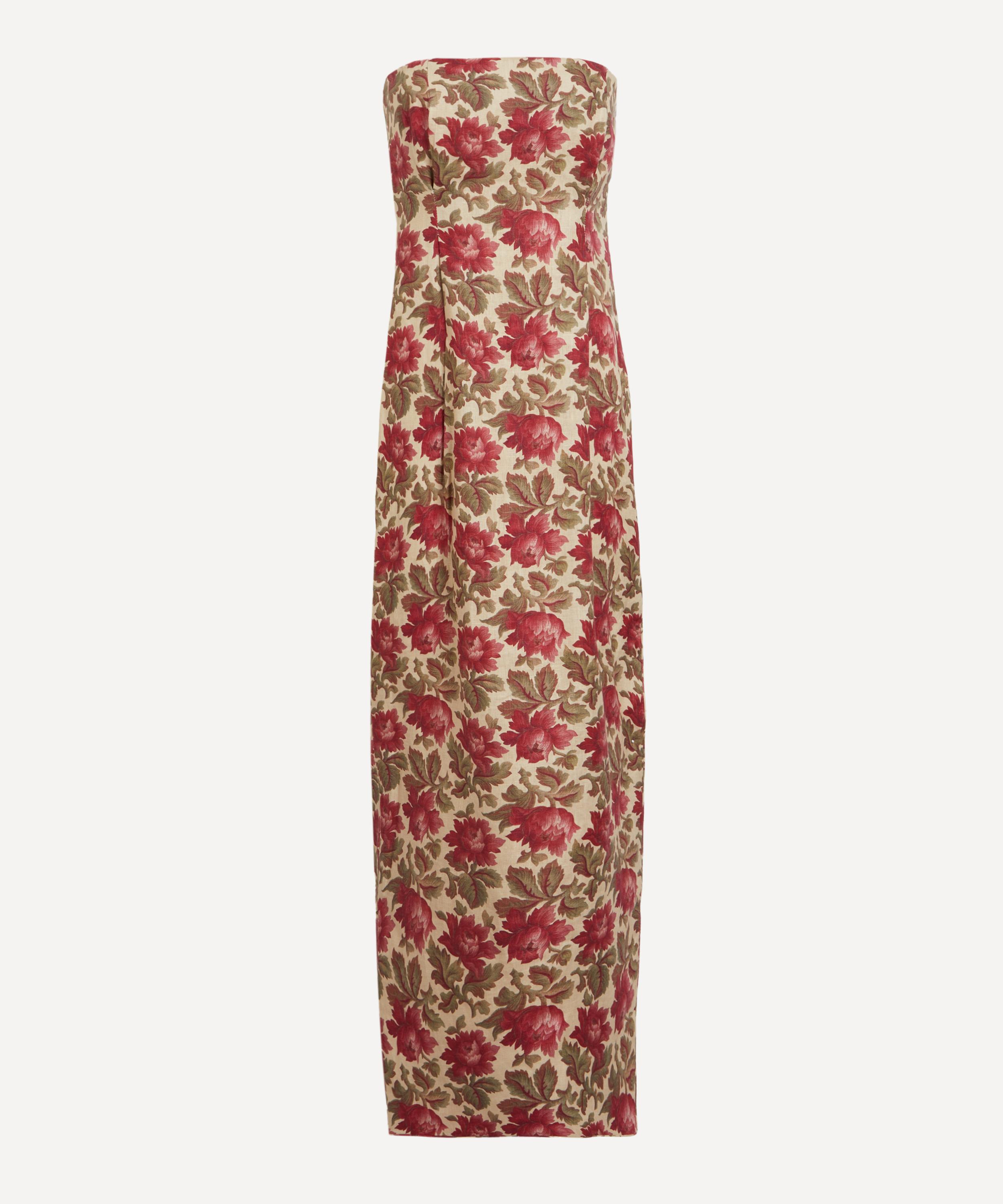 Posse - Rosalie Rose Bud Strapless Dress image number 0