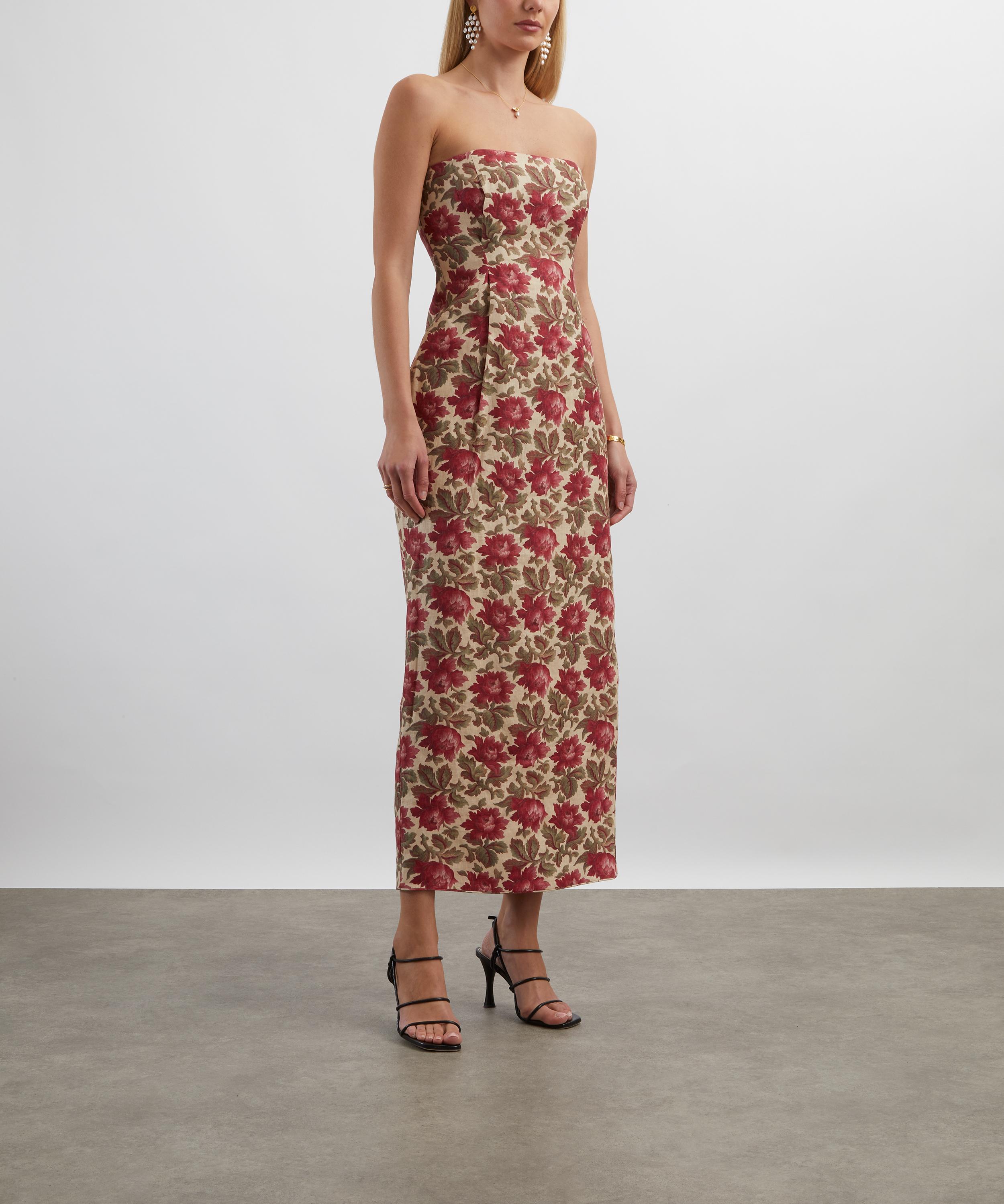 Posse - Rosalie Rose Bud Strapless Dress image number 2