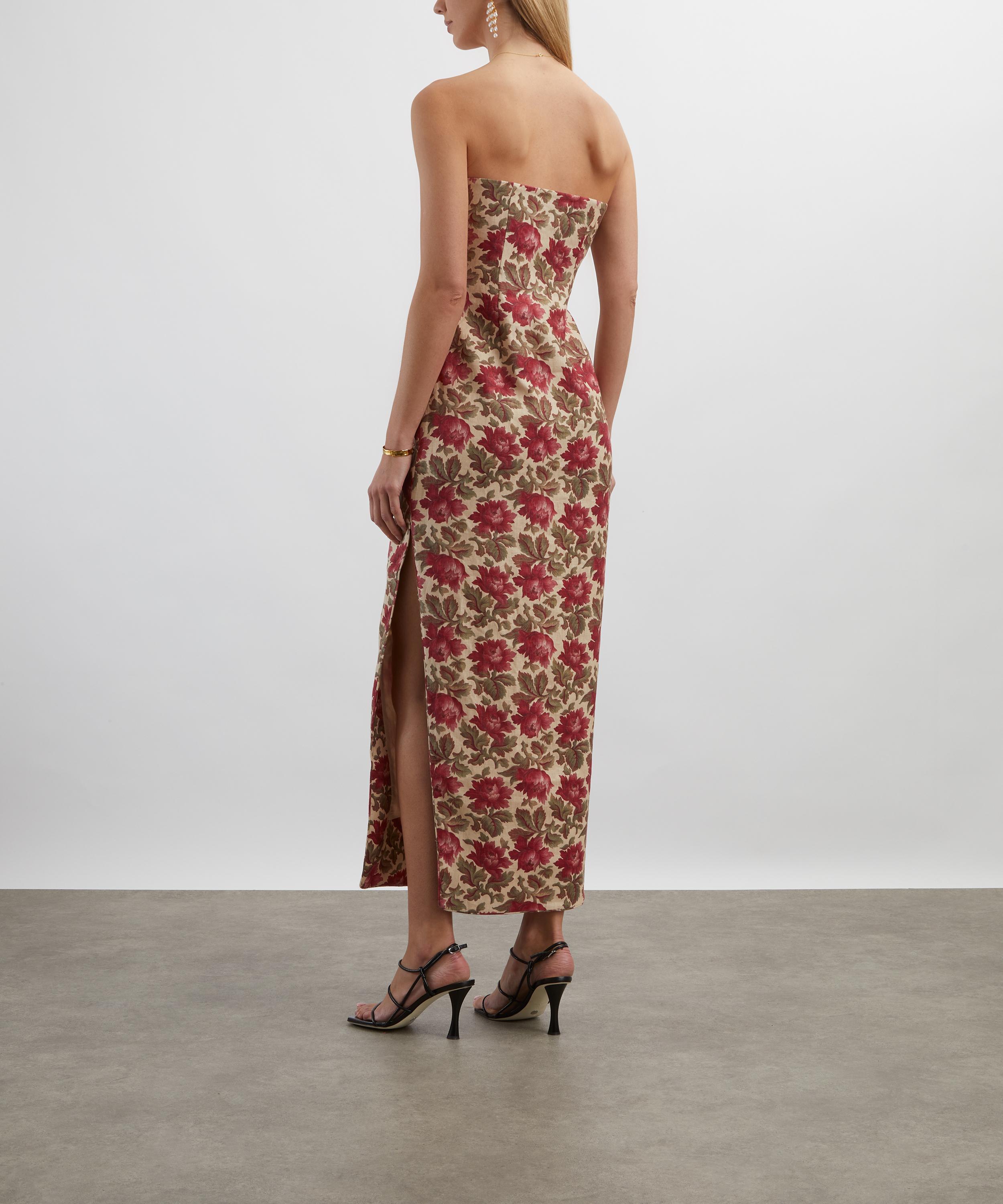 Posse - Rosalie Rose Bud Strapless Dress image number 3