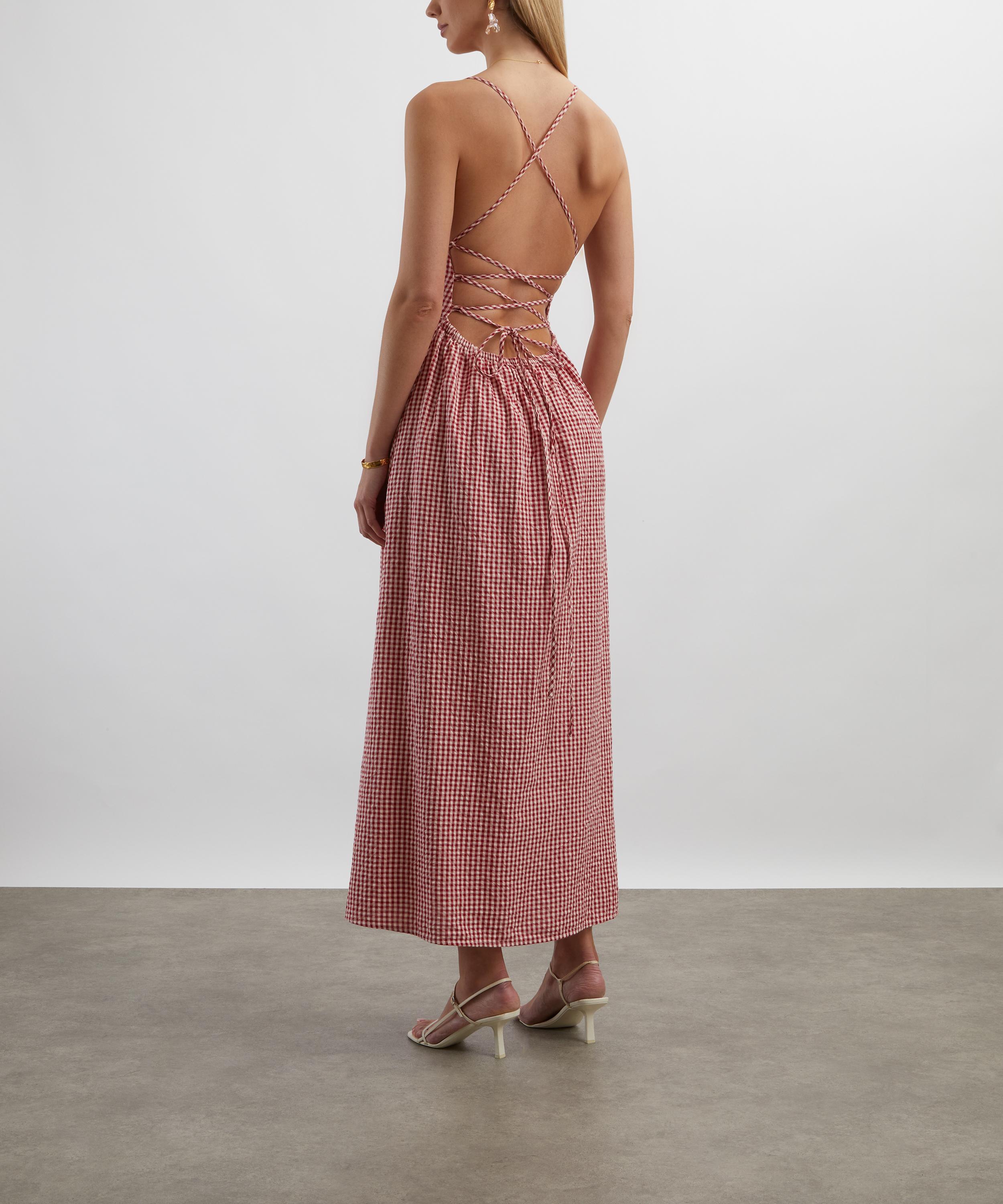 Posse - Lori Red Gingham Dress image number 3
