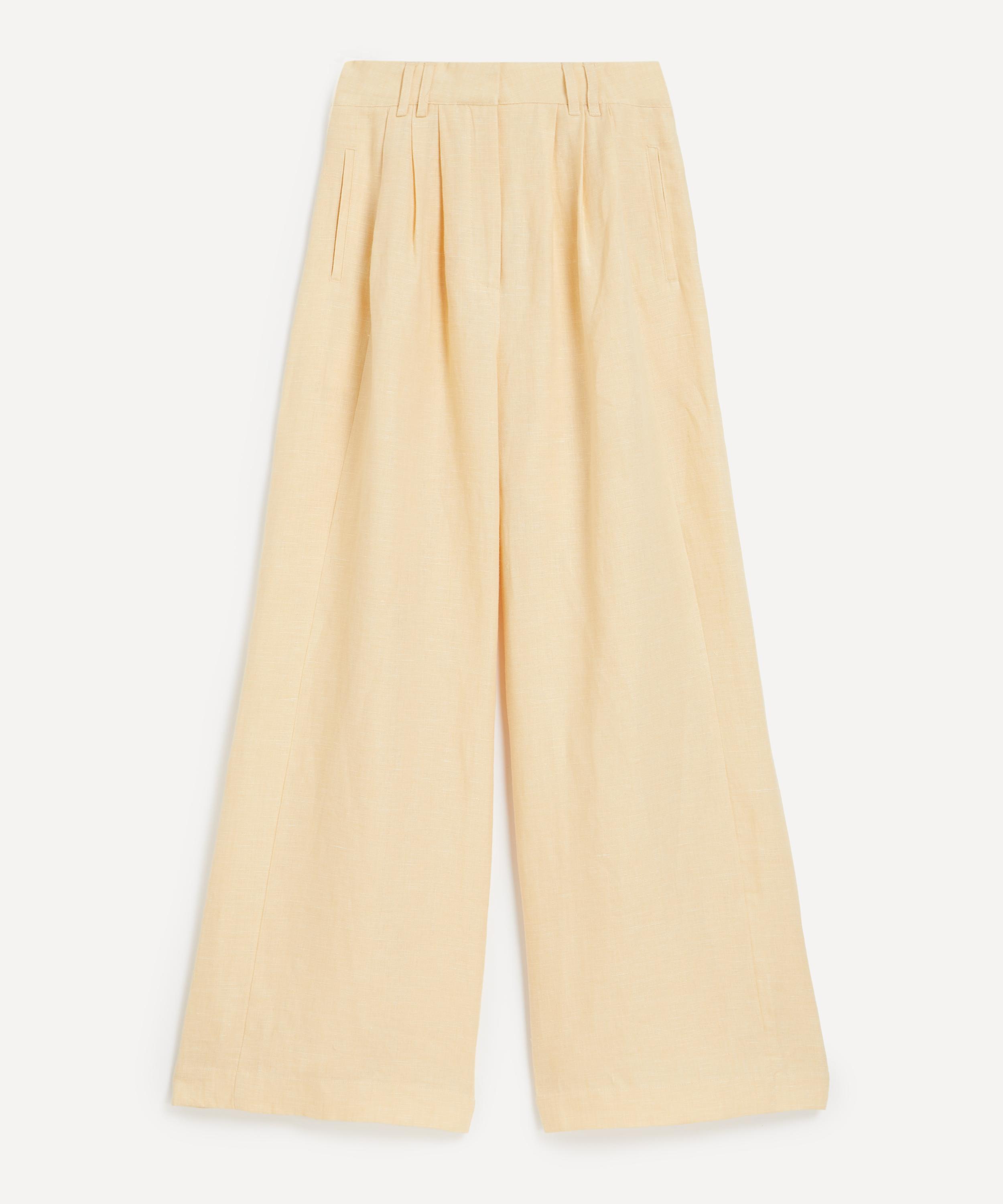 Posse - Parker High-Waisted Linen Trousers  image number 0
