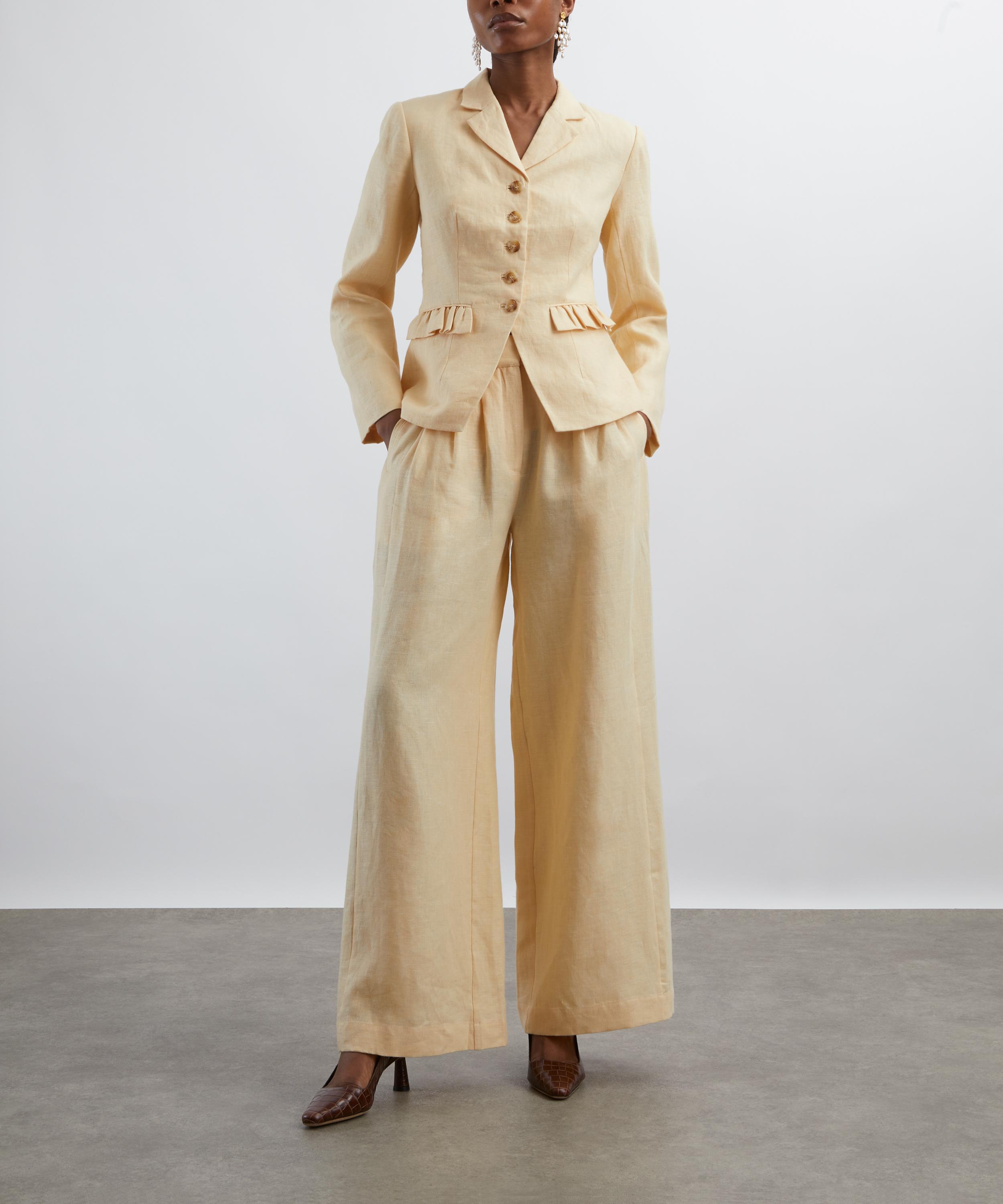 Posse - Parker High-Waisted Linen Trousers  image number 1