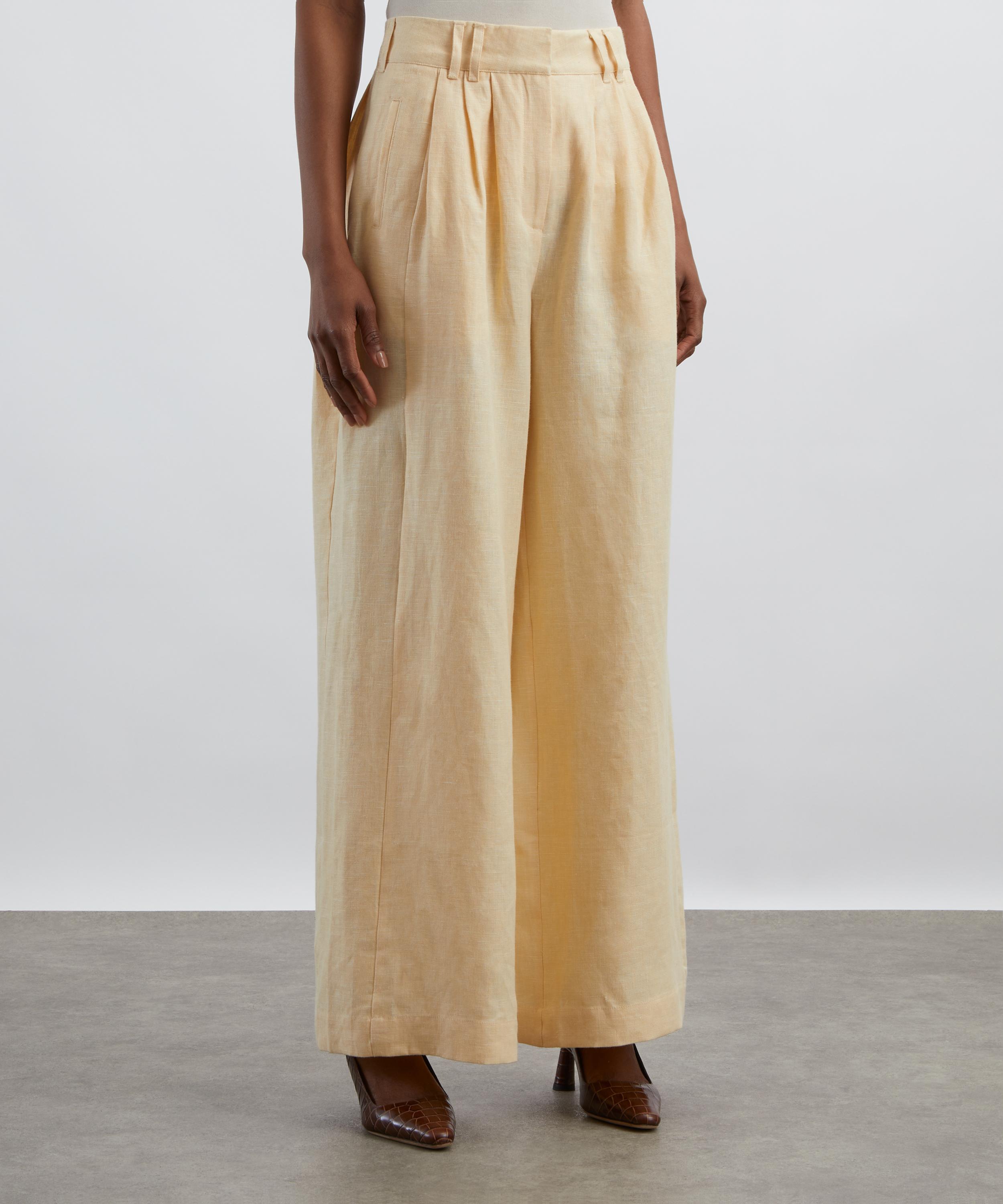 Posse - Parker High-Waisted Linen Trousers  image number 2