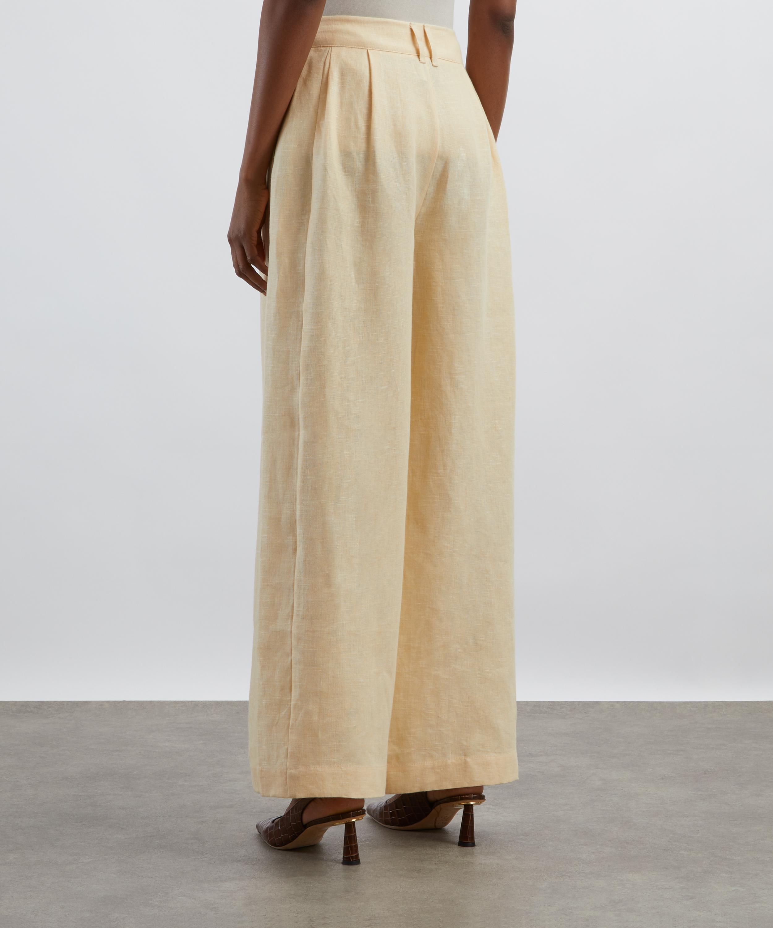 Posse - Parker High-Waisted Linen Trousers  image number 3