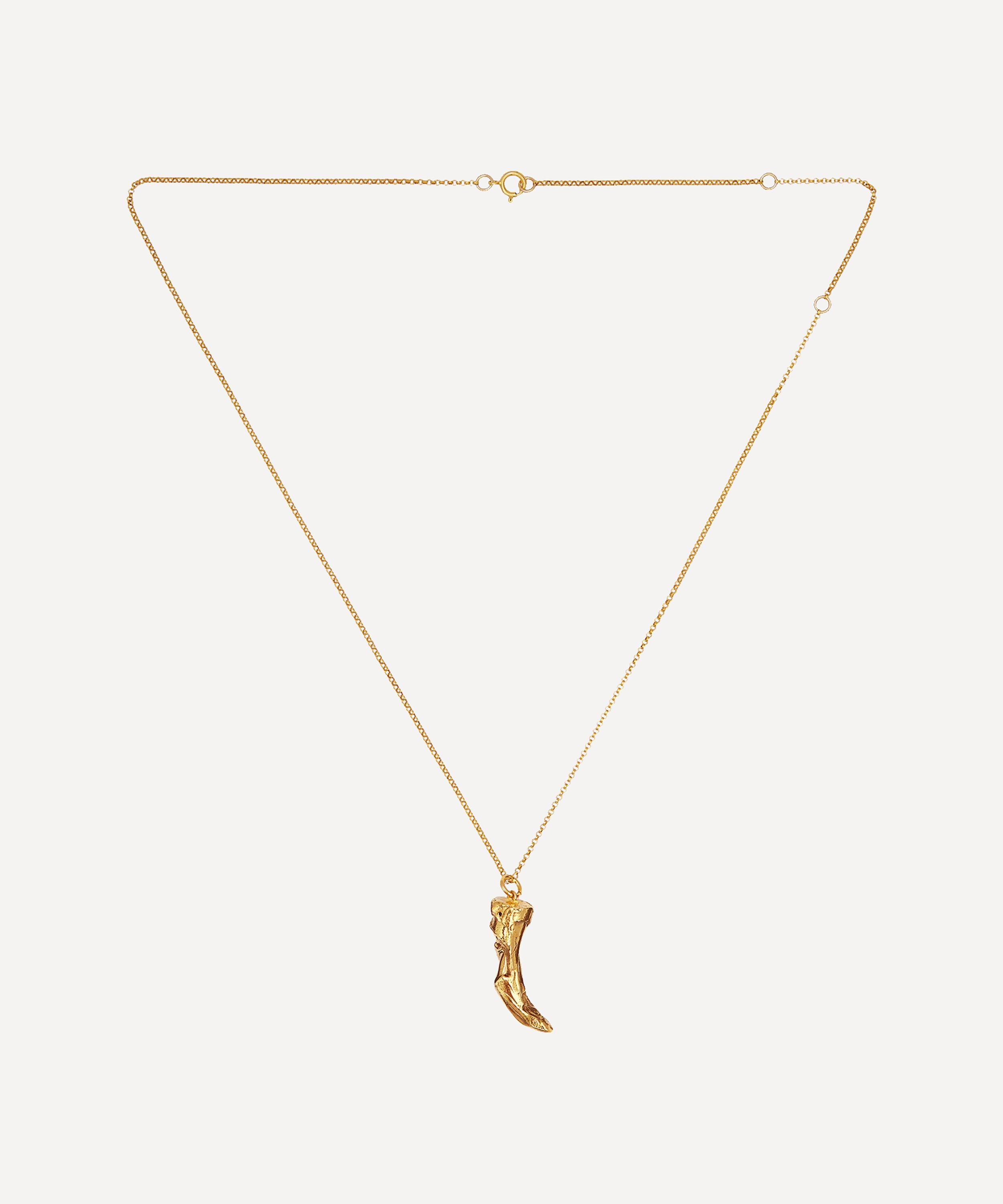 Alighieri - 24ct Gold-Plated Feline Majesty Pendant Necklace image number 0