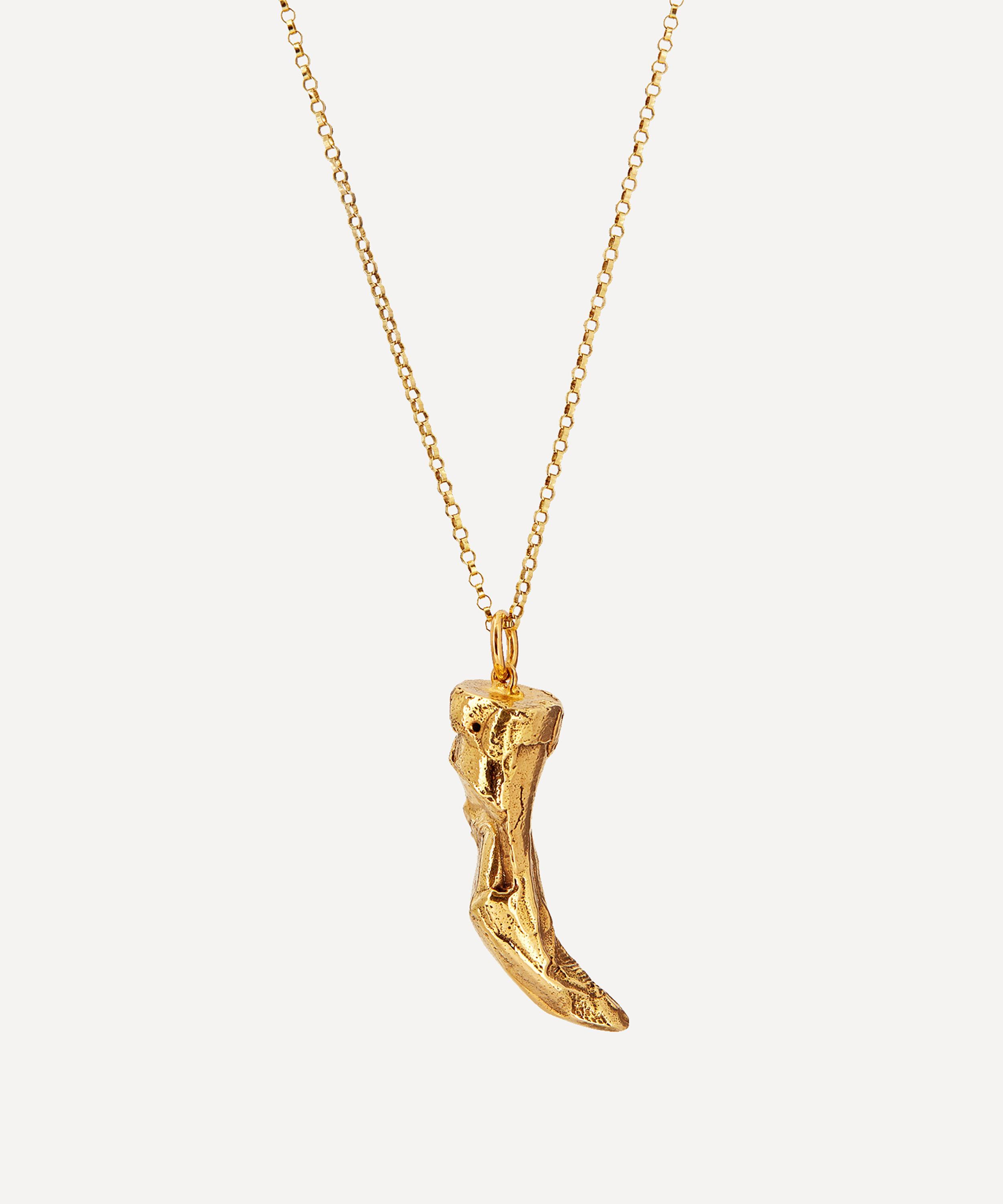 Alighieri - 24ct Gold-Plated Feline Majesty Pendant Necklace image number 1