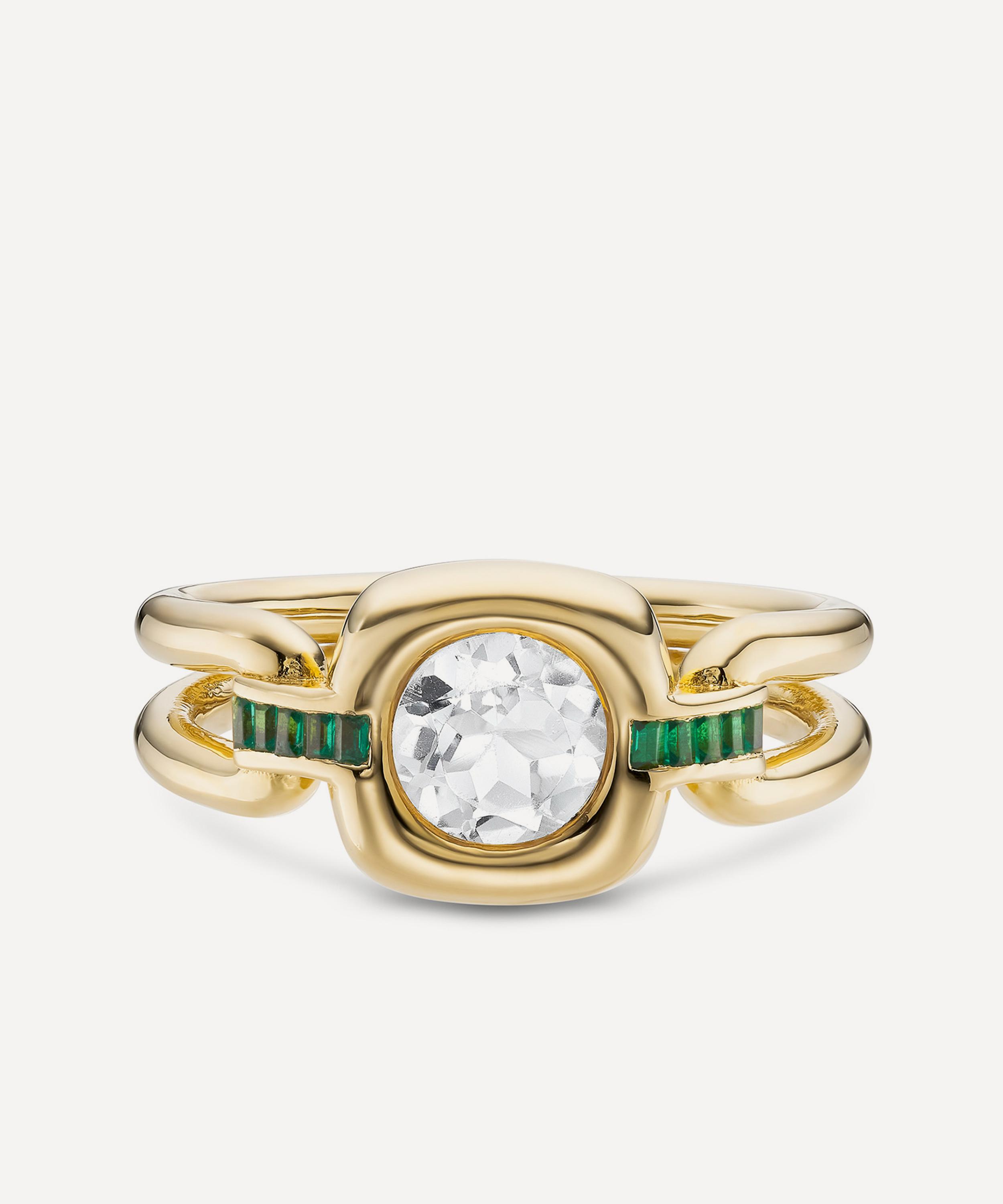 Laura Vann - 18ct Gold-Plated Vermeil Silver Gaia Ring image number 0
