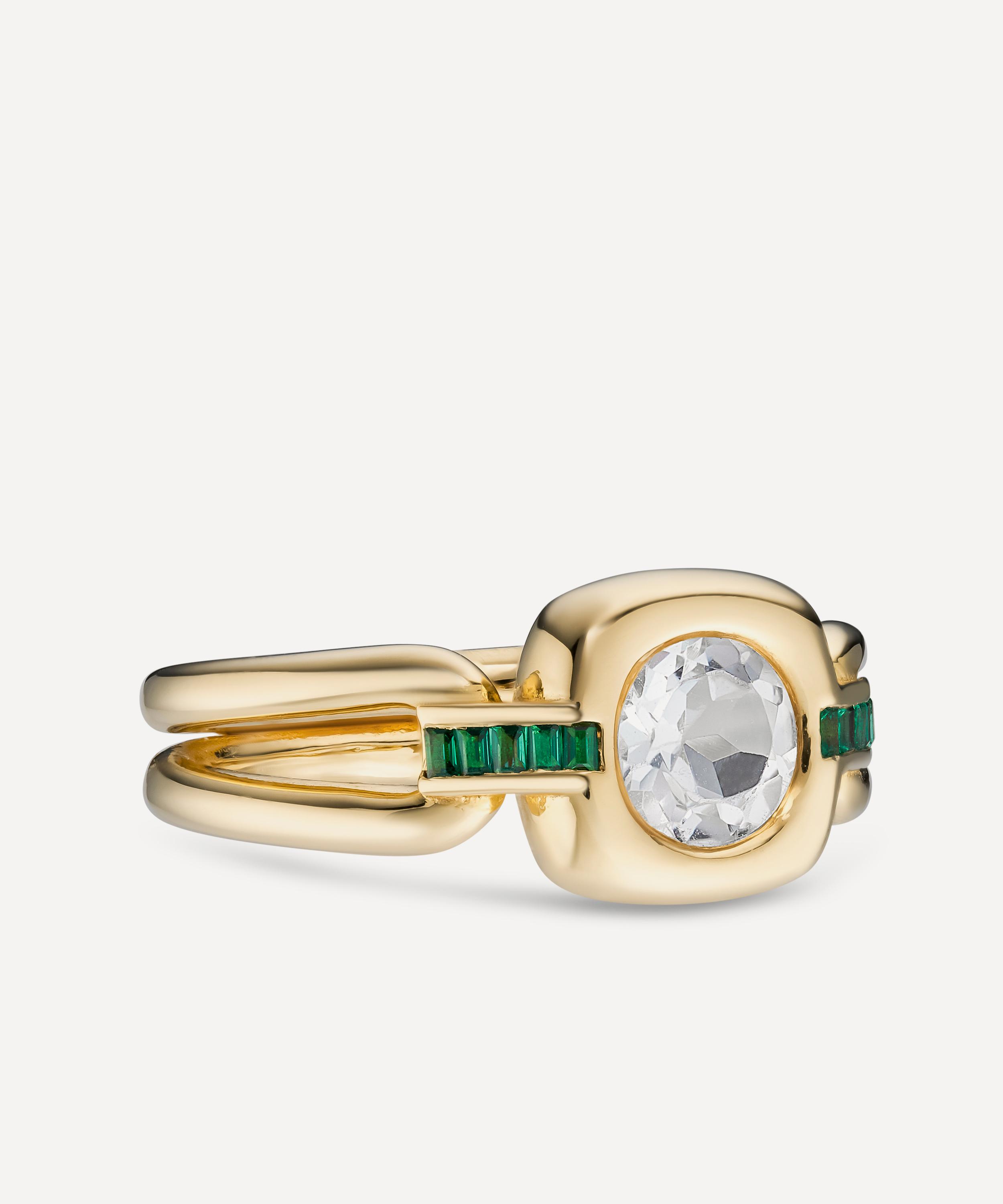 Laura Vann - 18ct Gold-Plated Vermeil Silver Gaia Ring image number 2
