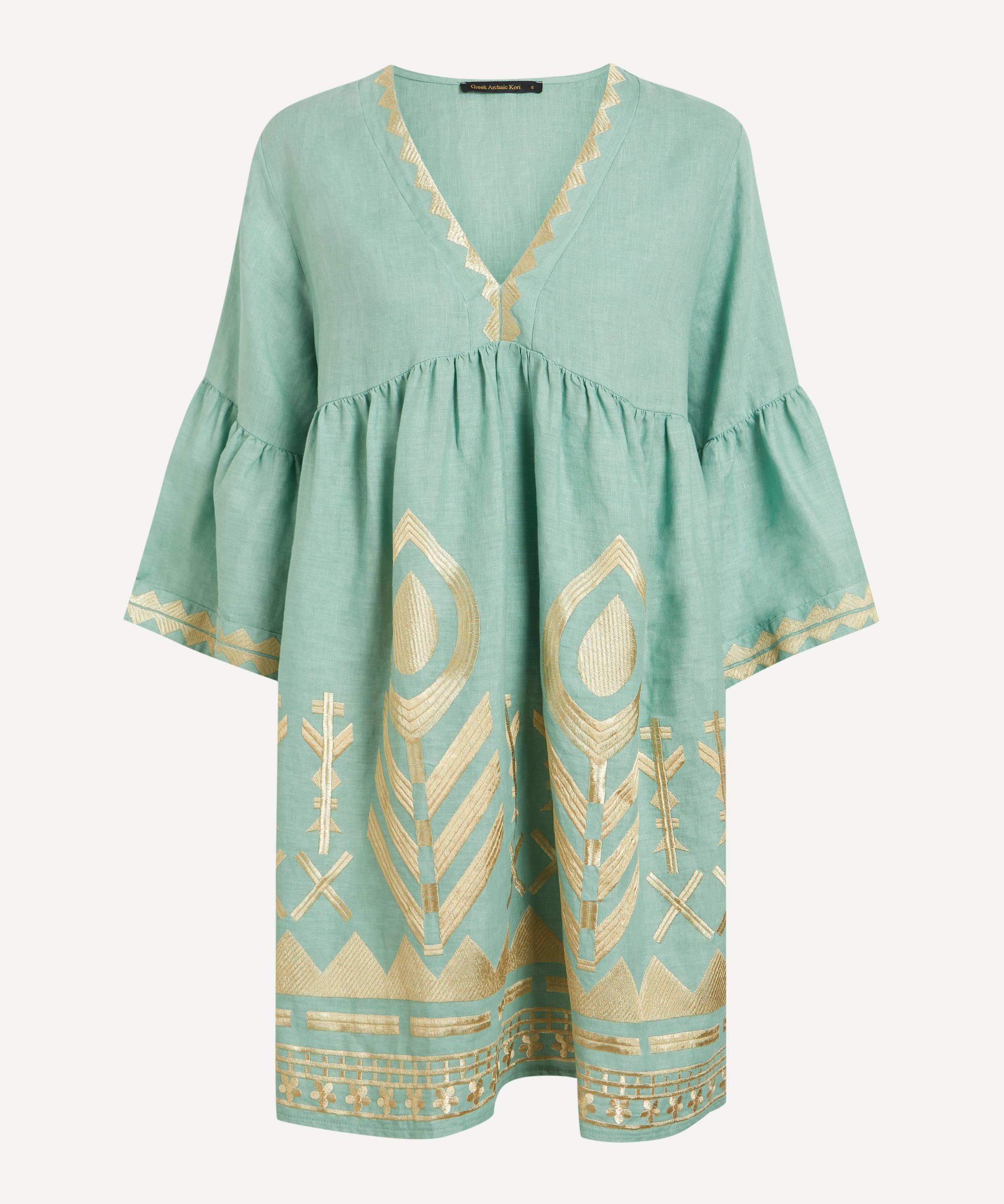 Kori - Feather Classic Linen Mini Dress image number 0