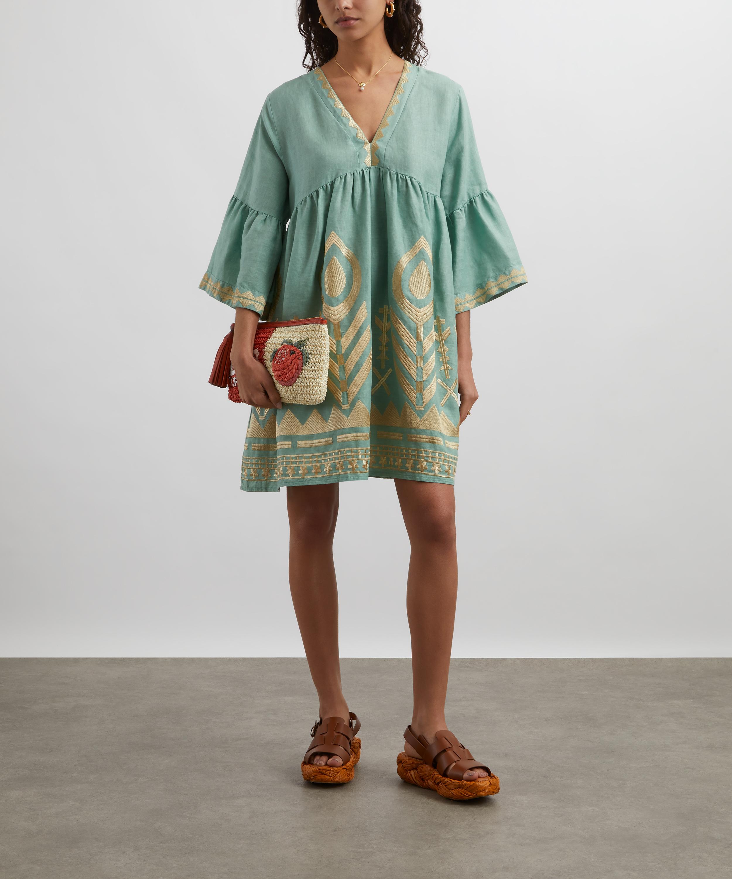 Kori - Feather Classic Linen Mini Dress image number 1