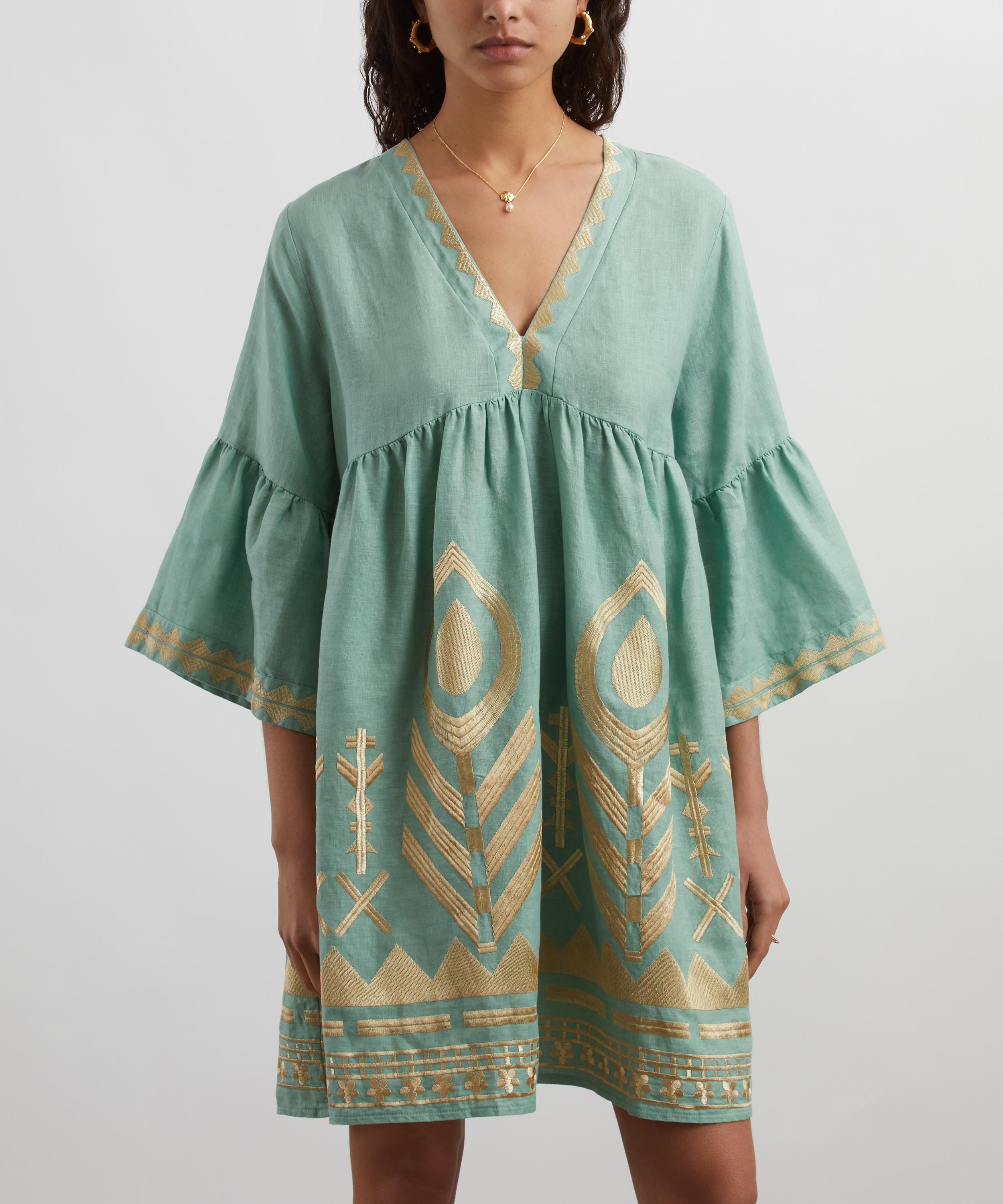 Kori - Feather Classic Linen Mini Dress image number 2