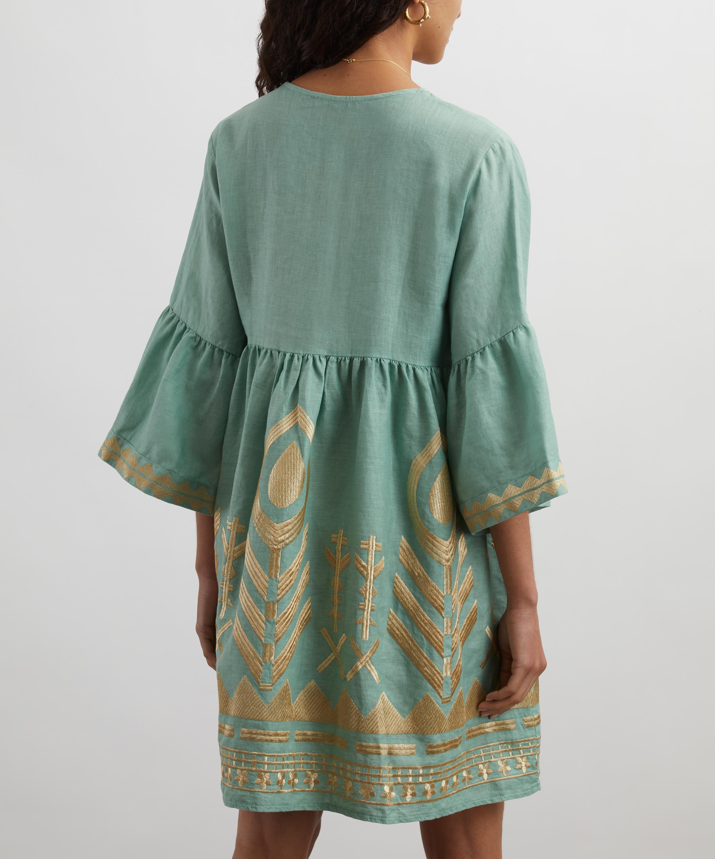 Kori - Feather Classic Linen Mini Dress image number 3
