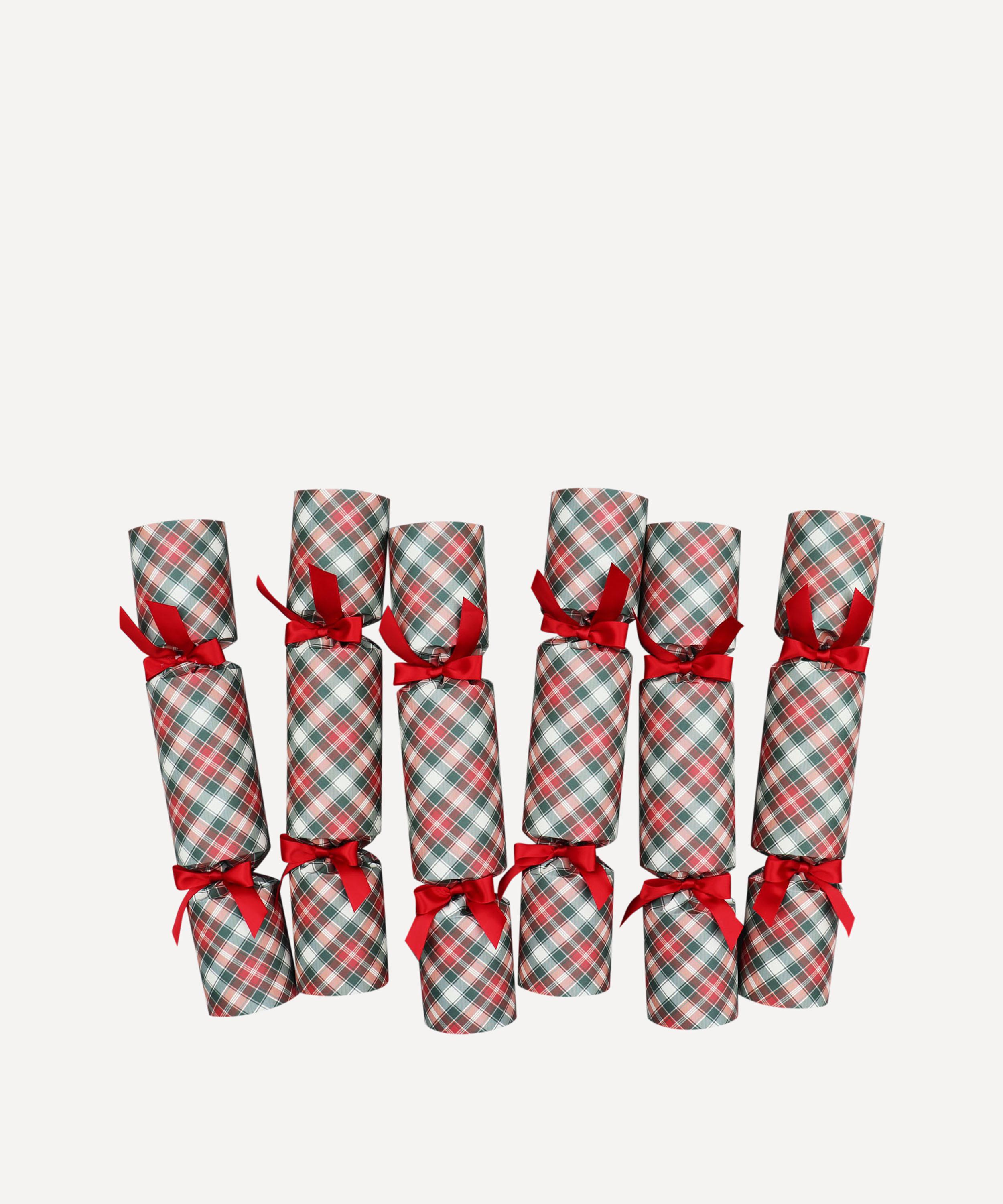 Christmas - Traditional Tartan Crackers Box of Six image number 0