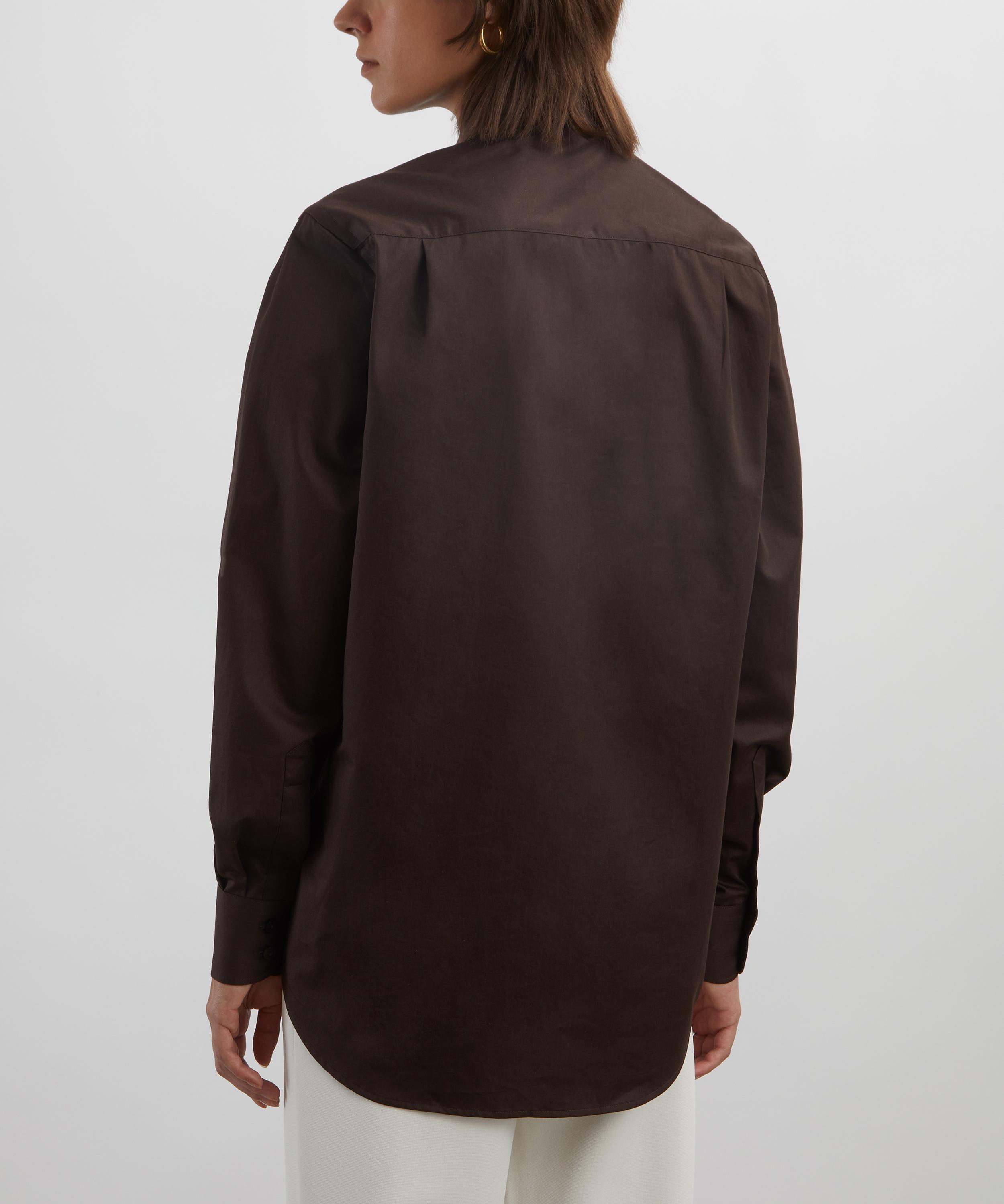 With Nothing Underneath - The Boyfriend Cotton Poplin Shirt image number 3
