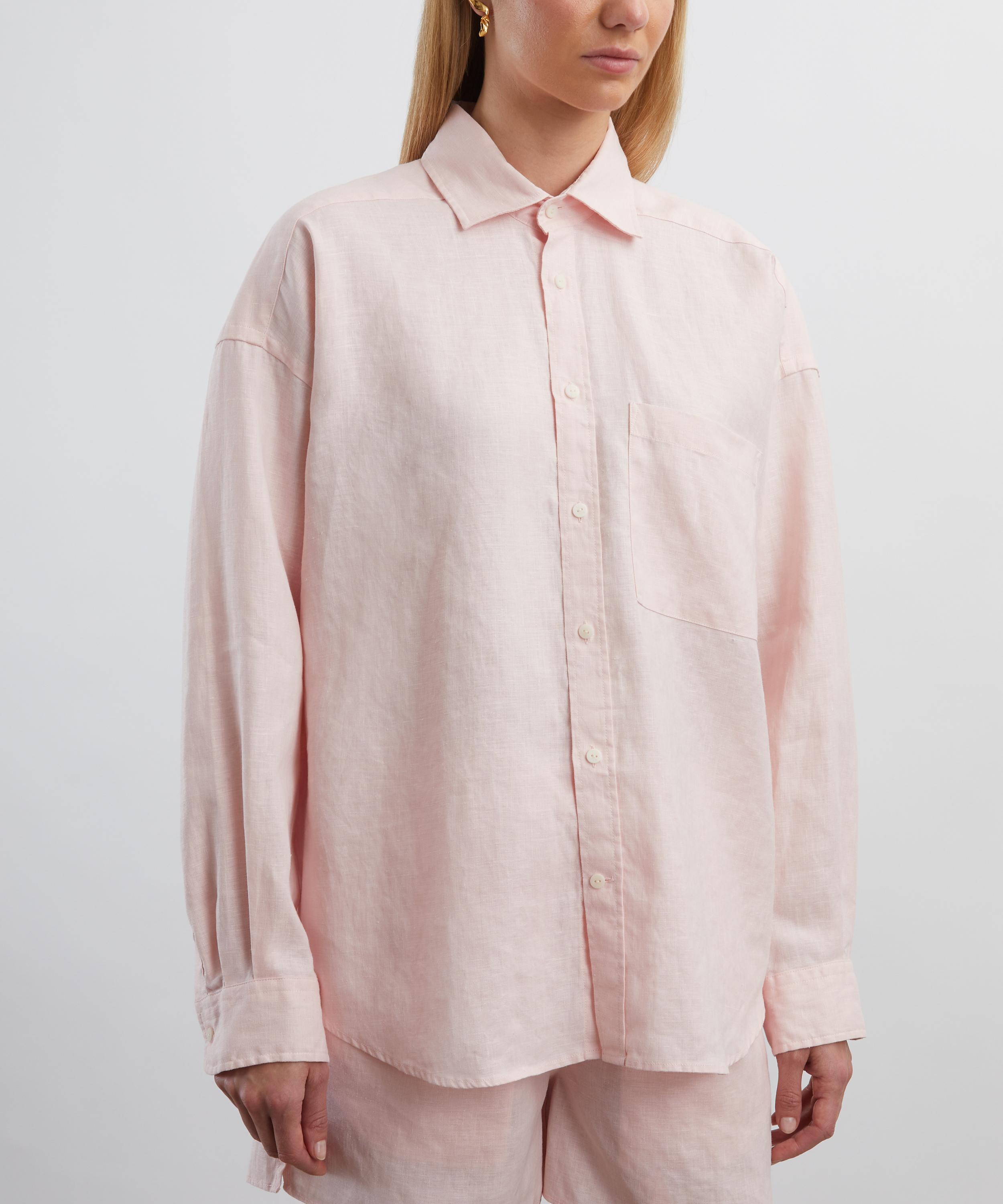 With Nothing Underneath - The Weekend Chocolate Blush Shirt image number 2