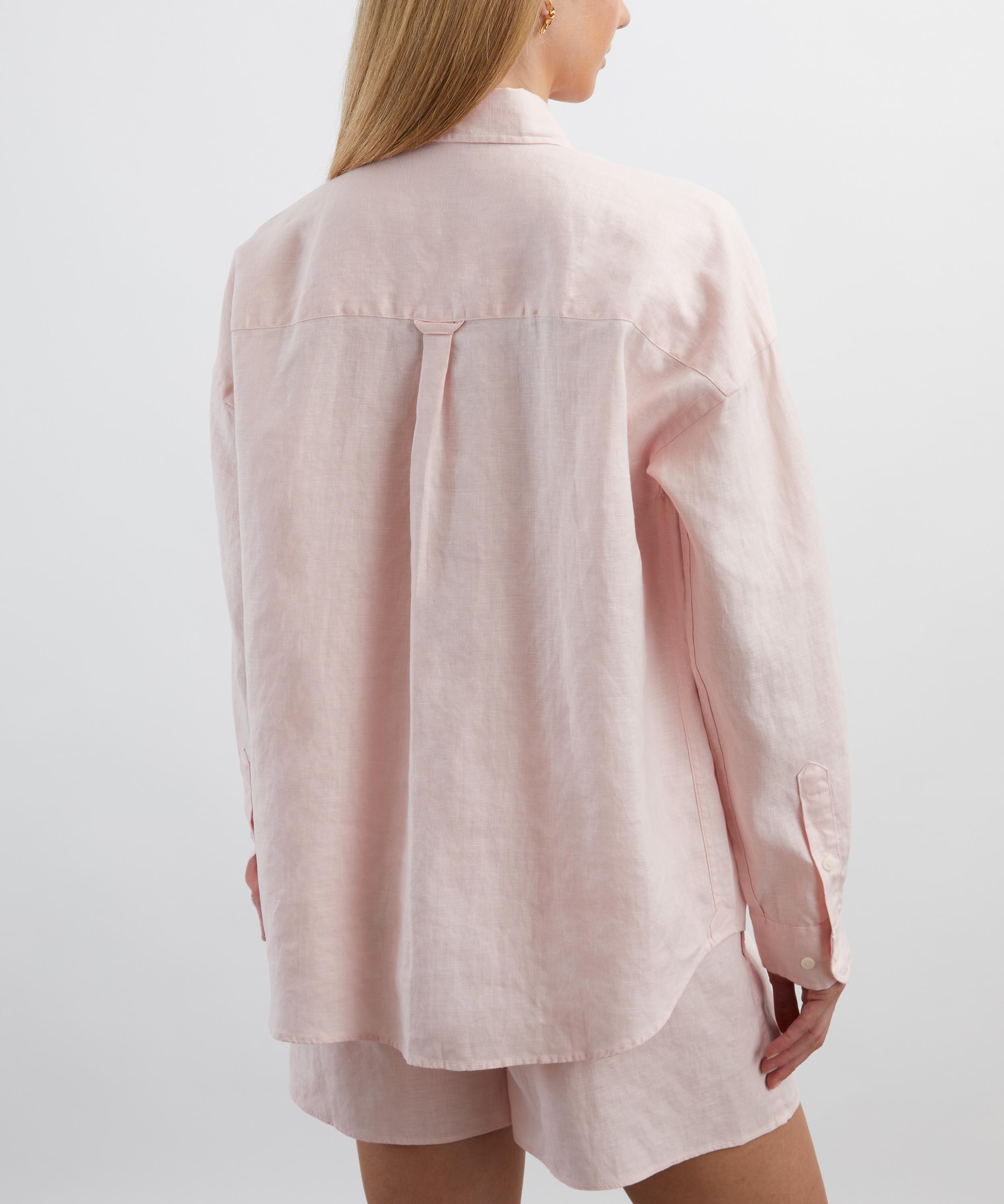 With Nothing Underneath - The Weekend Chocolate Blush Shirt image number 3